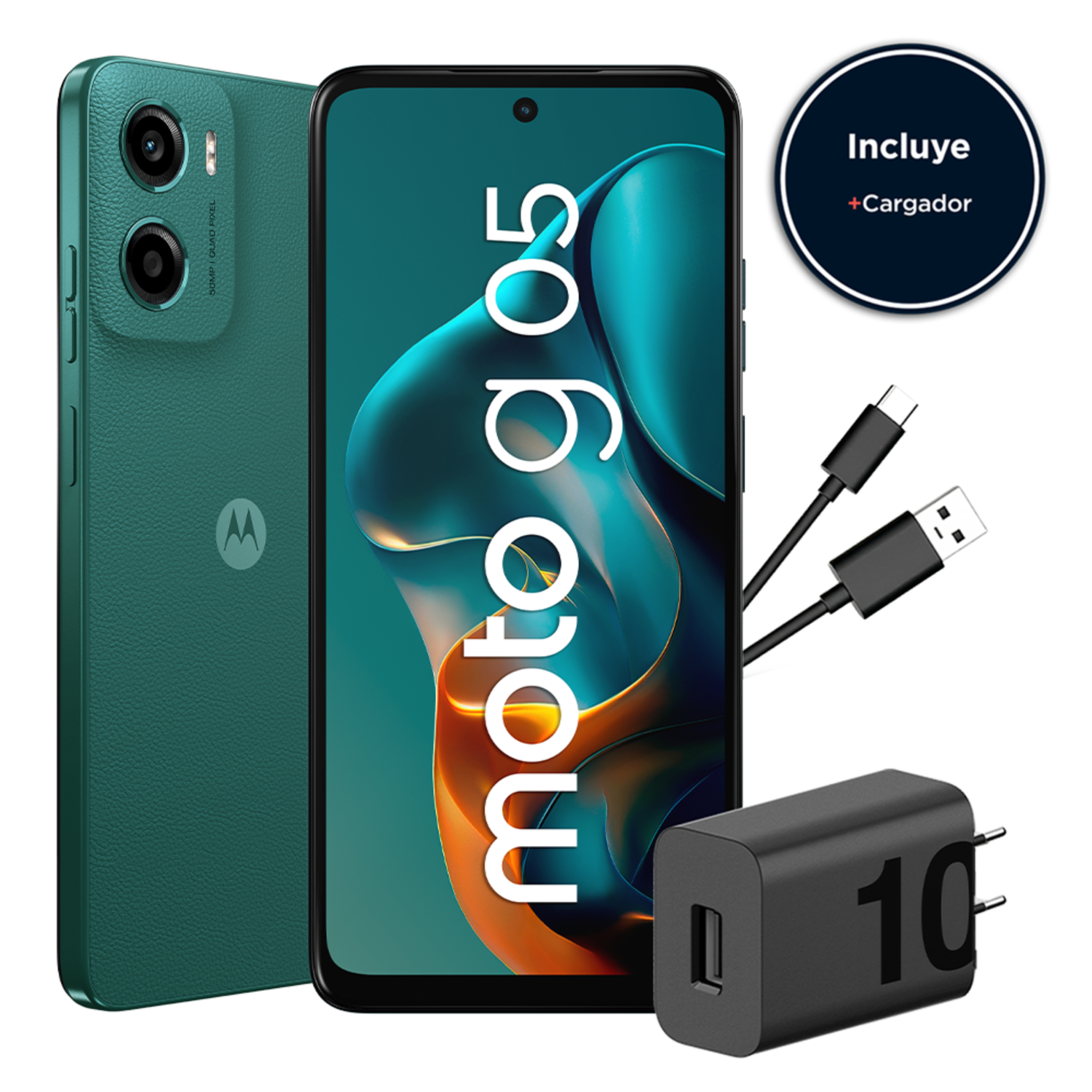 Celular Moto G05 4GB 64GB Android 15 6.7" Verde Profundo-2