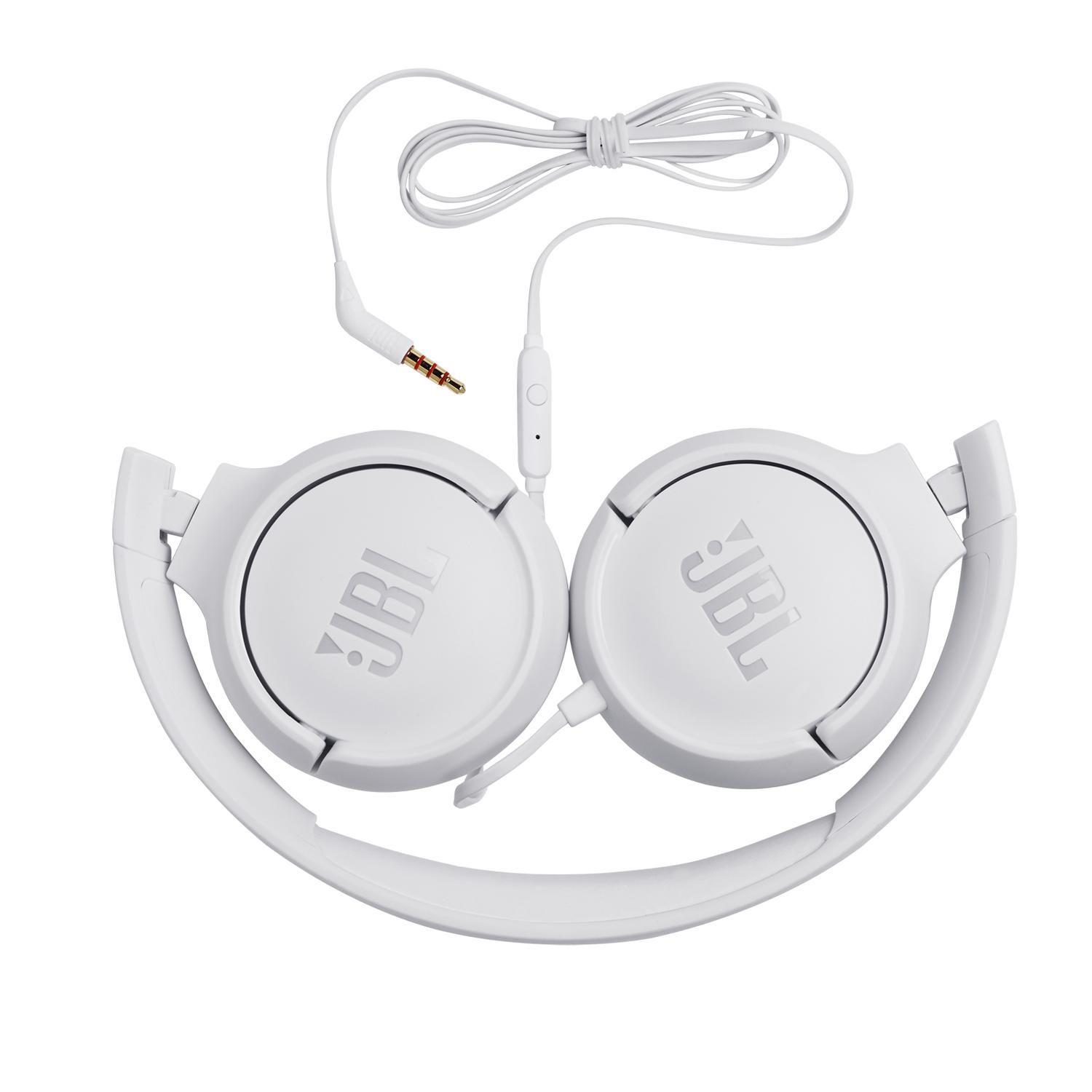Audífonos Diadema c/Micrófono JBL Tune 500 Alámbrico Blanco-2