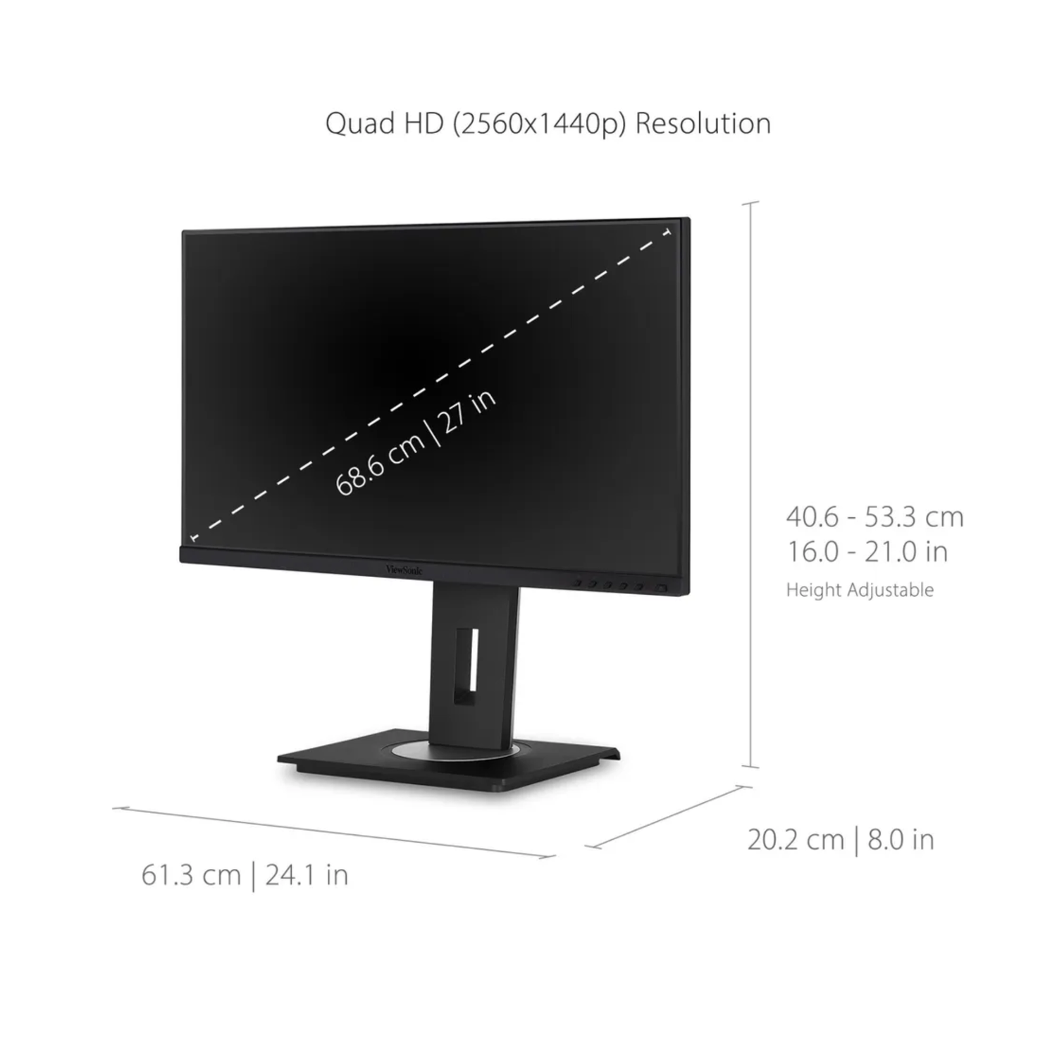 Monitor Viewsonic VG2756A-2K Quad HD 27"-6