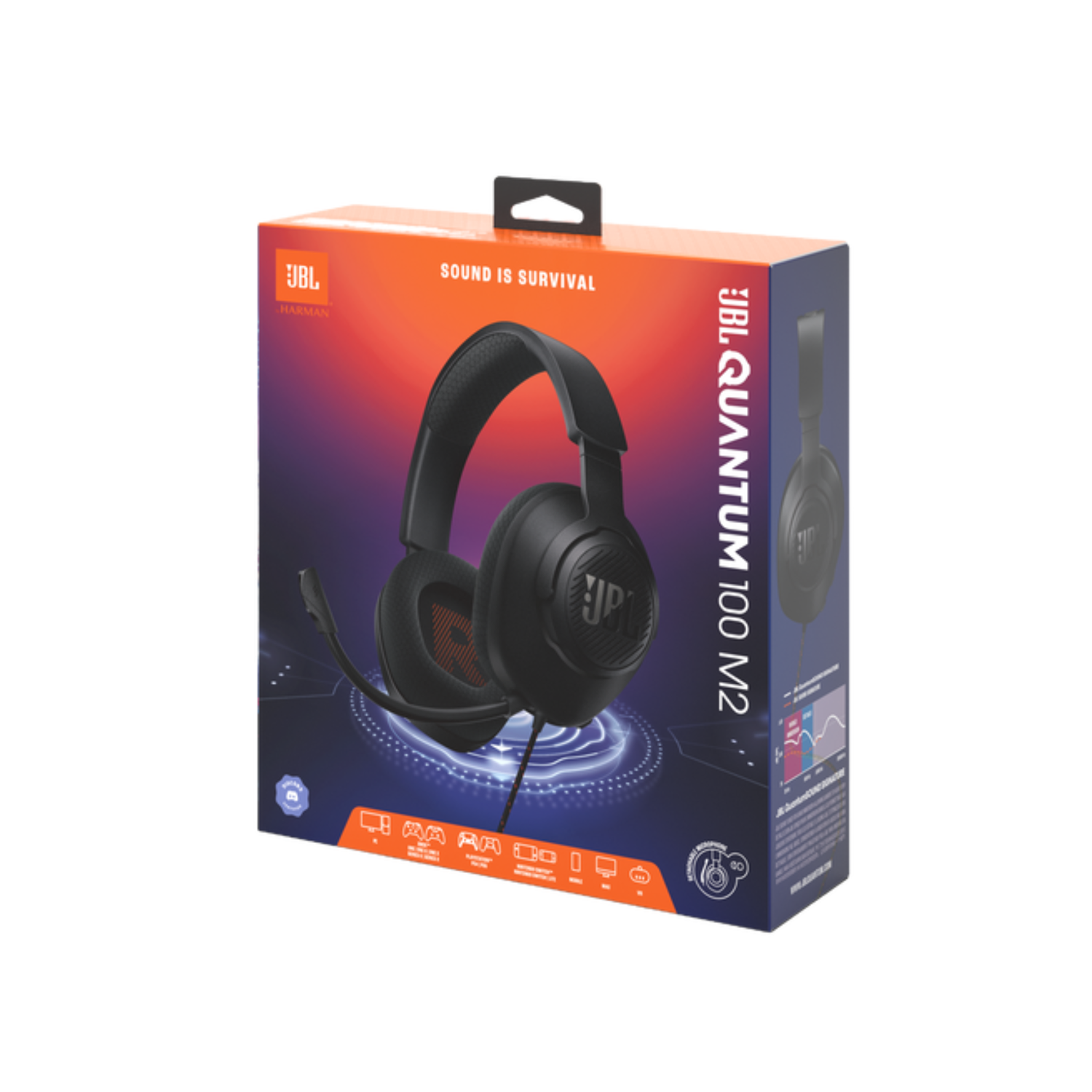 Audífonos Gaming JBL Quantum 100M2 con Cable Negro-6