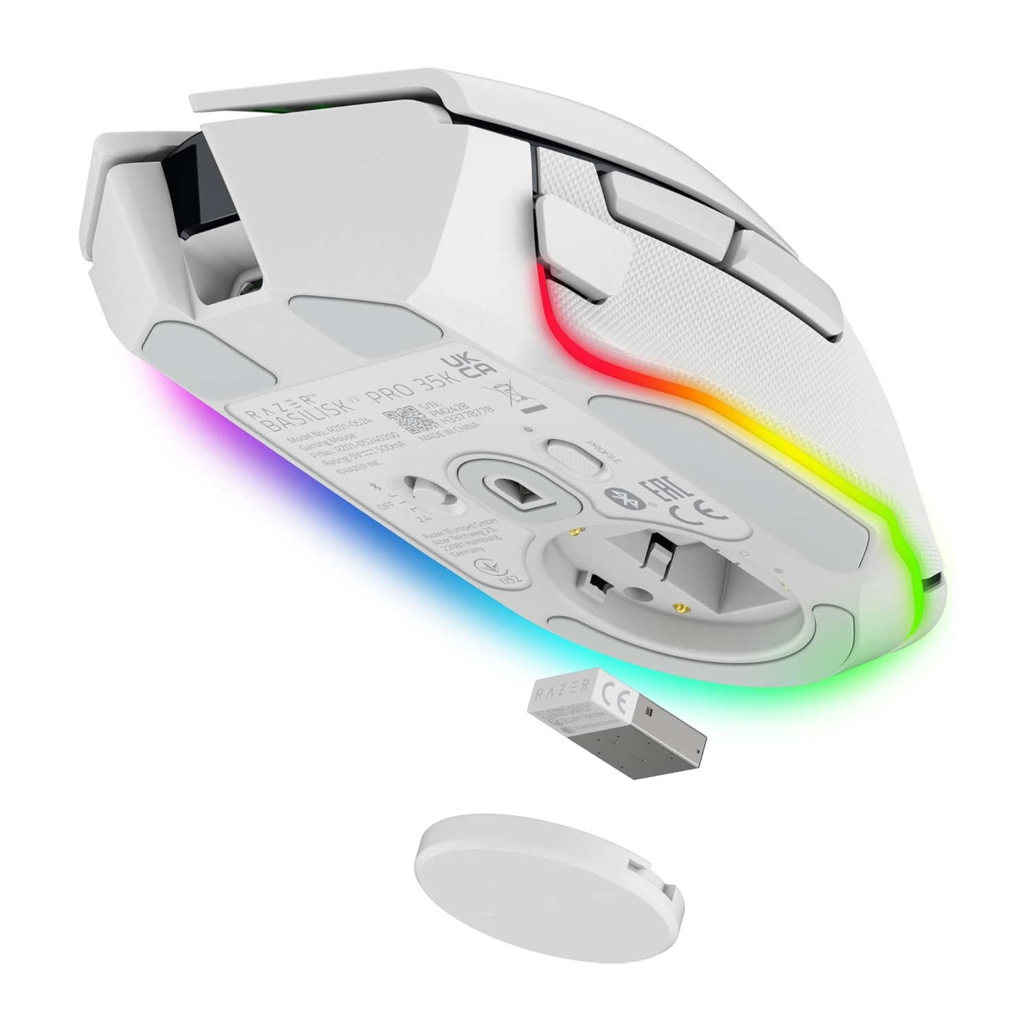 Mouse Gamer Razer Basilisk V3 Pro Inalámbrico Blanco-2