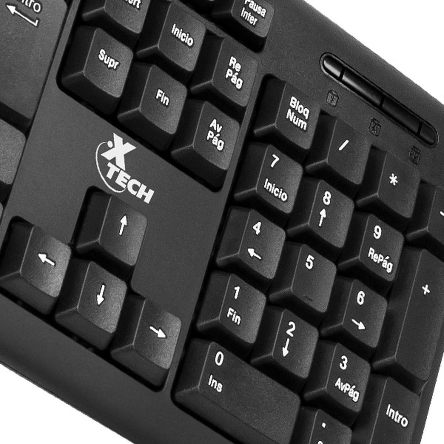 Teclado XTK-092S USB QWERTY Español Negro-2