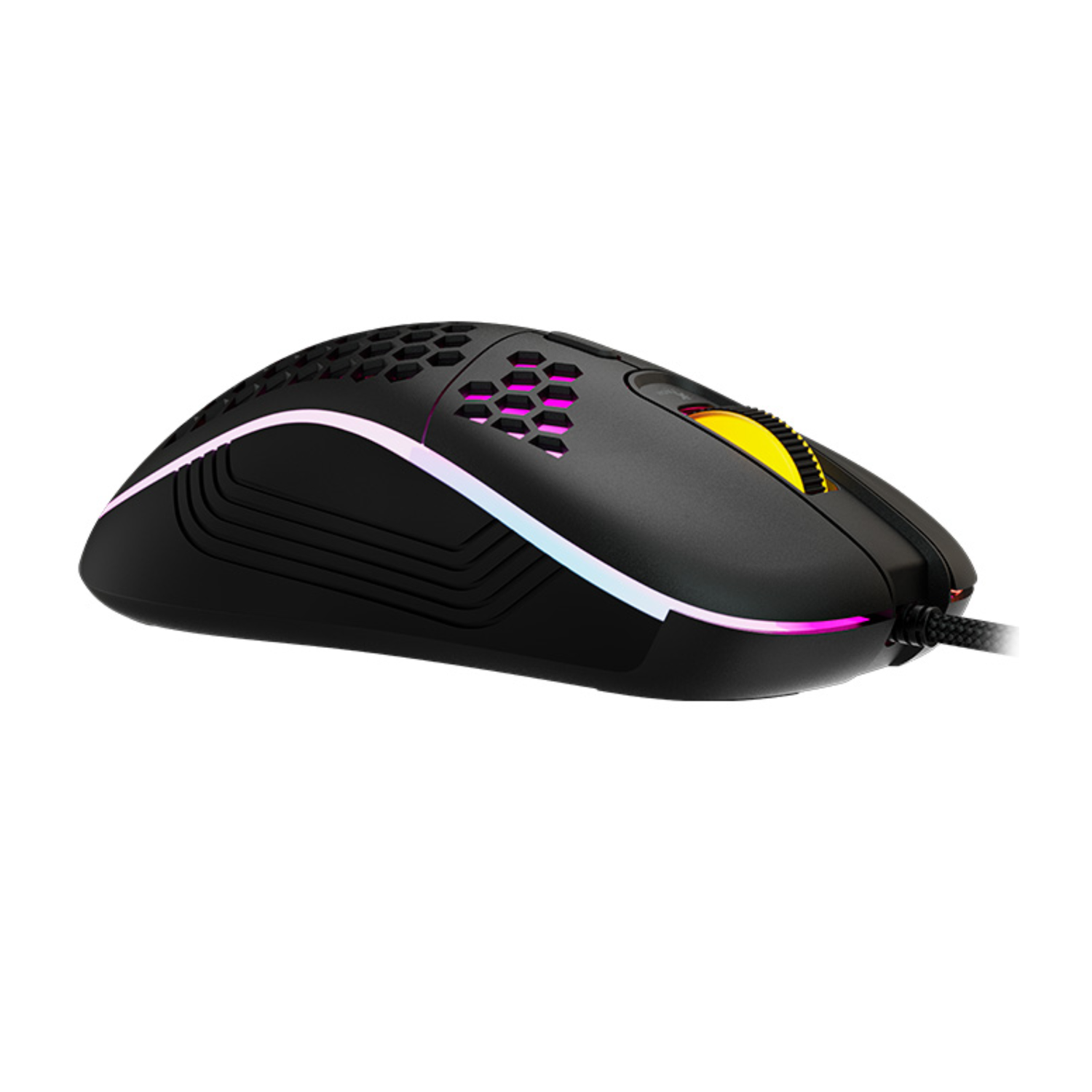 Mouse Gamer Lightbuzz 7 Botones RGB con Cable Negro-2