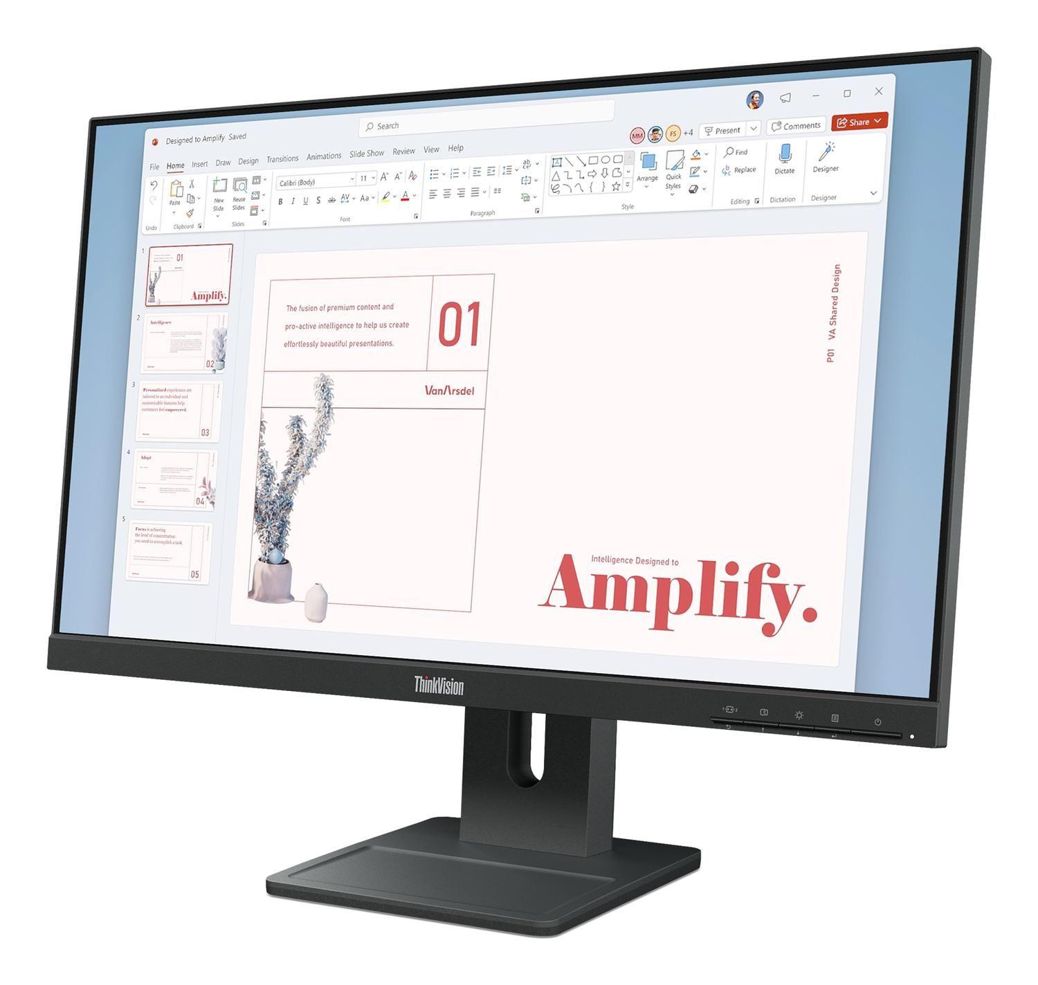 Monitor Lenovo ThinkVision E24-40 24” FHD IPS 100Hz-1