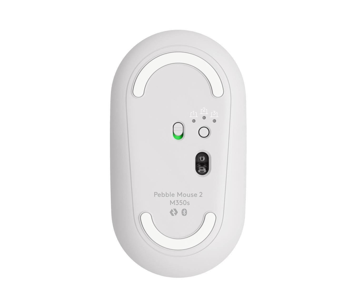Mouse Bluetooth Pebble Mouse 2 M350s Blanco-3