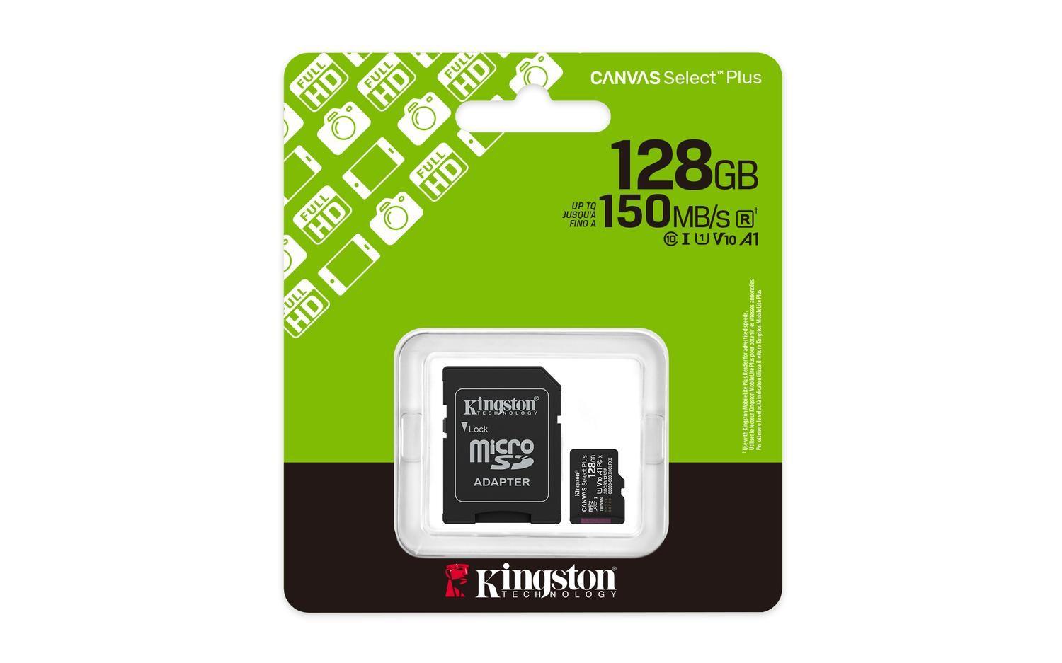 Tarjeta MicroSDXC 128GB Kingston SDCS3 Canvas Select Plus-4