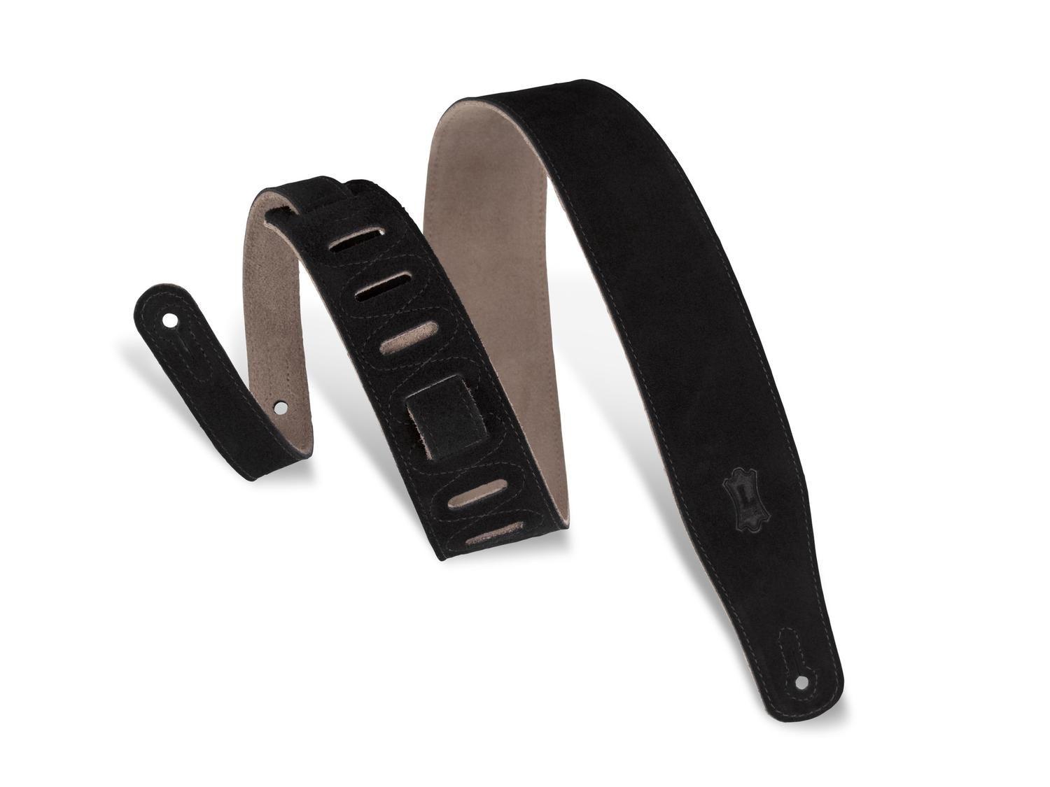 Correa para Guitarra Eléctrica 6,4cm Gamuza L:94-137cm Black-2