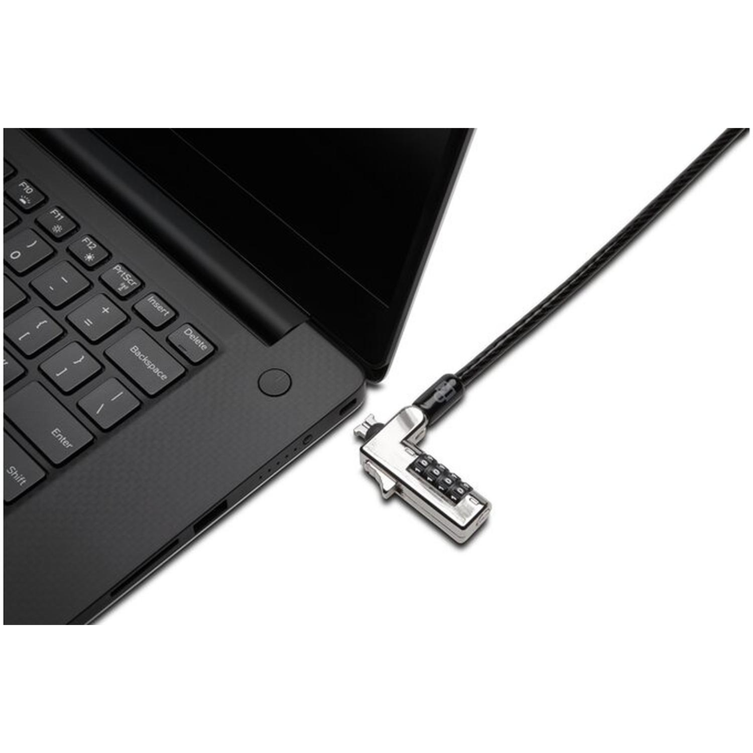 Candado de combinación Ultrafino 2 en 1 para Notebook Negro-3