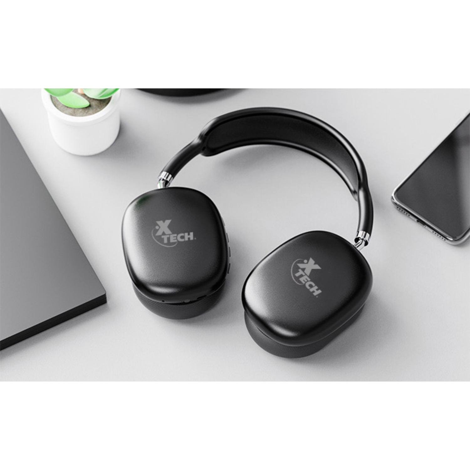 Audífonos Inalámbricos con Micrófono Aurax Negro-3