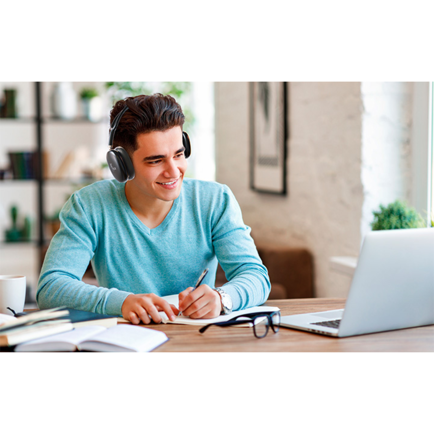 Audífonos Inalámbricos con Micrófono Aurax Negro-5