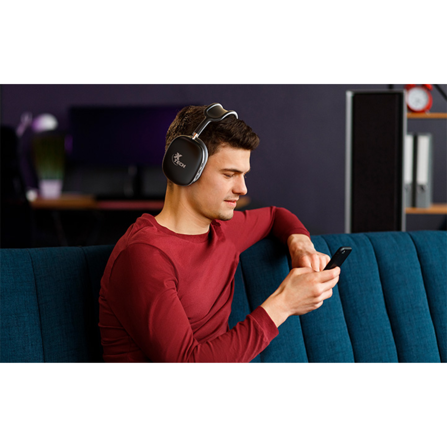 Audífonos Inalámbricos con Micrófono Aurax Negro-6