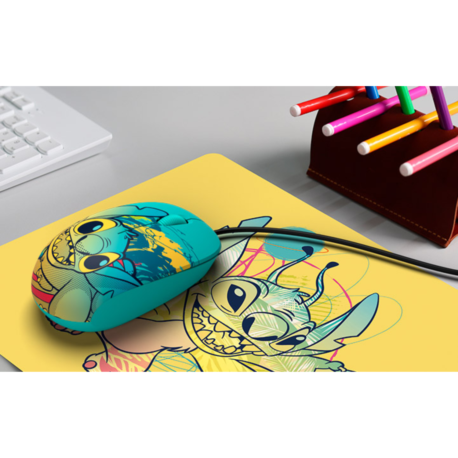 Mouse Pad Disney Stitch 22x18 cm Amarillo-3