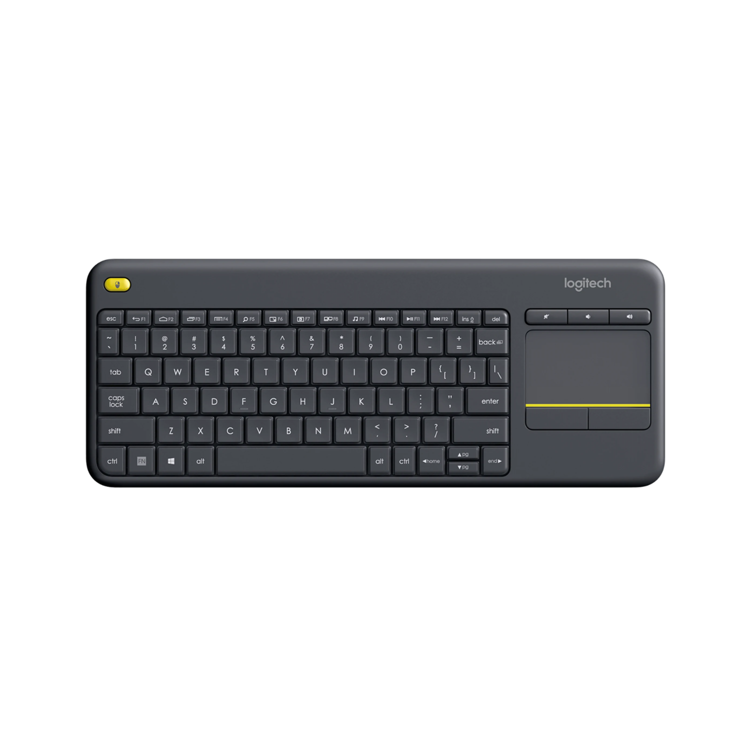 Teclado Inalámbrico Logitech K400 Plus Touchpad-0