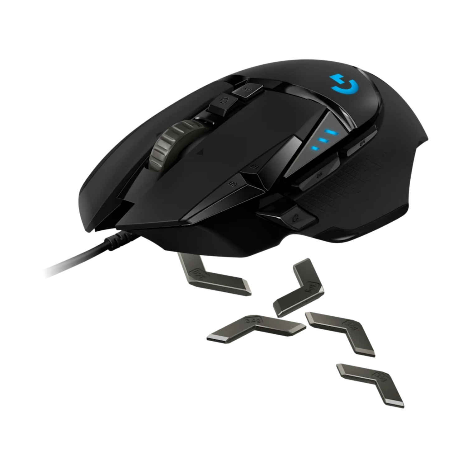 Mouse Gamer Logitech G502 HERO con Cable Negro-4