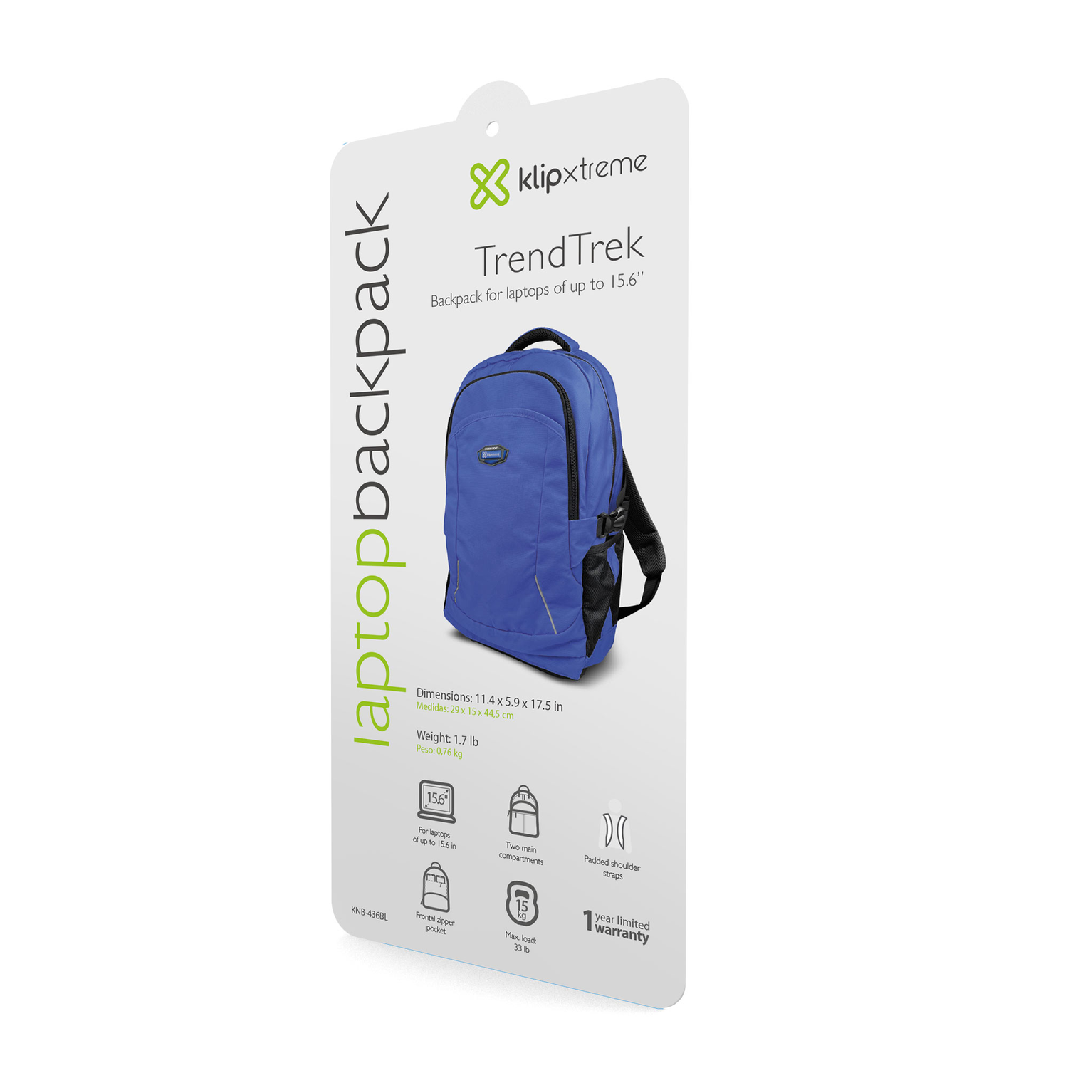 Mochila TrendTrek para Notebook hasta 15.6" Azul-2