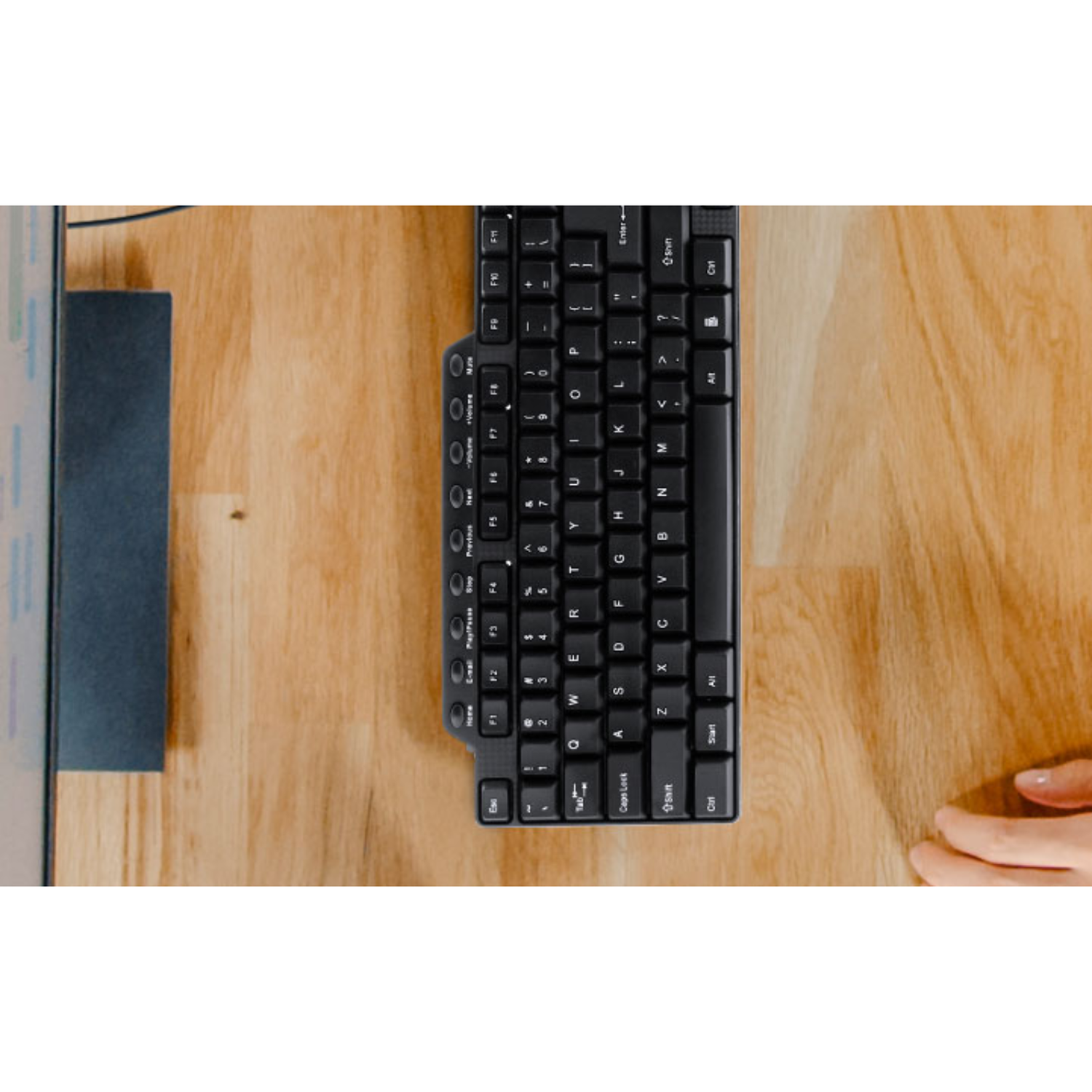 Teclado Multimedia USB XTK-160S Español Negro-4