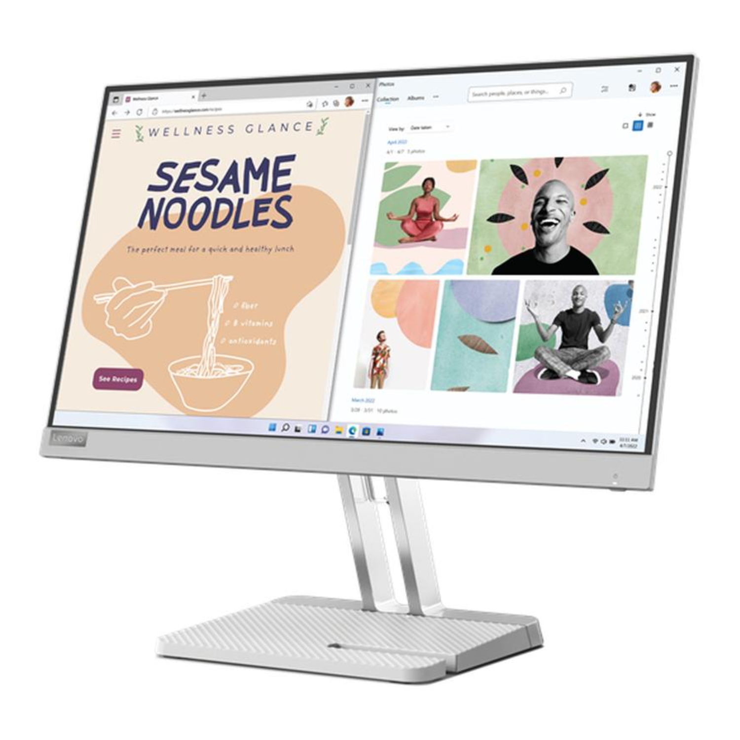 Monitor Lenovo L22e Full HD 21.5"-2