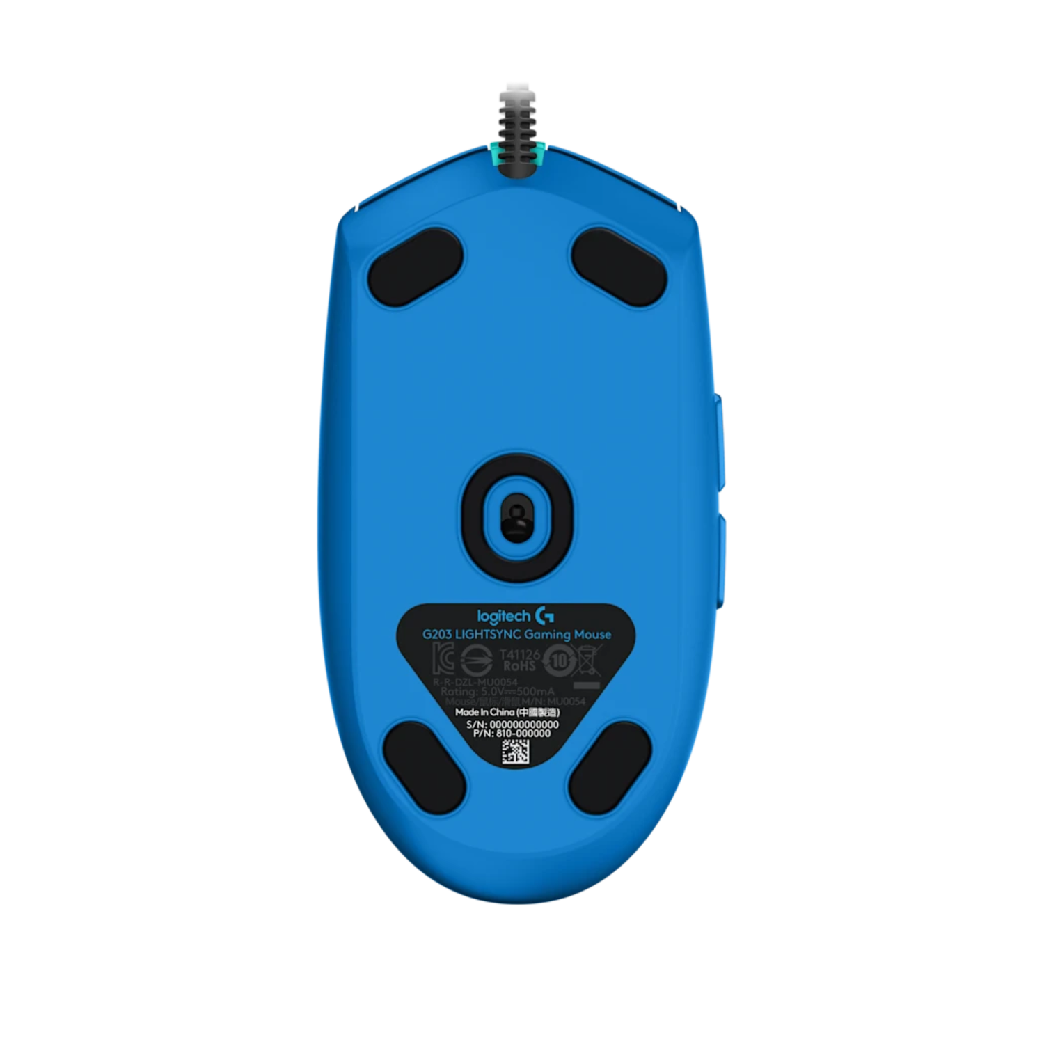 Mouse Gamer Logitech G203 LIGHTSYNC con Cable Azul-2