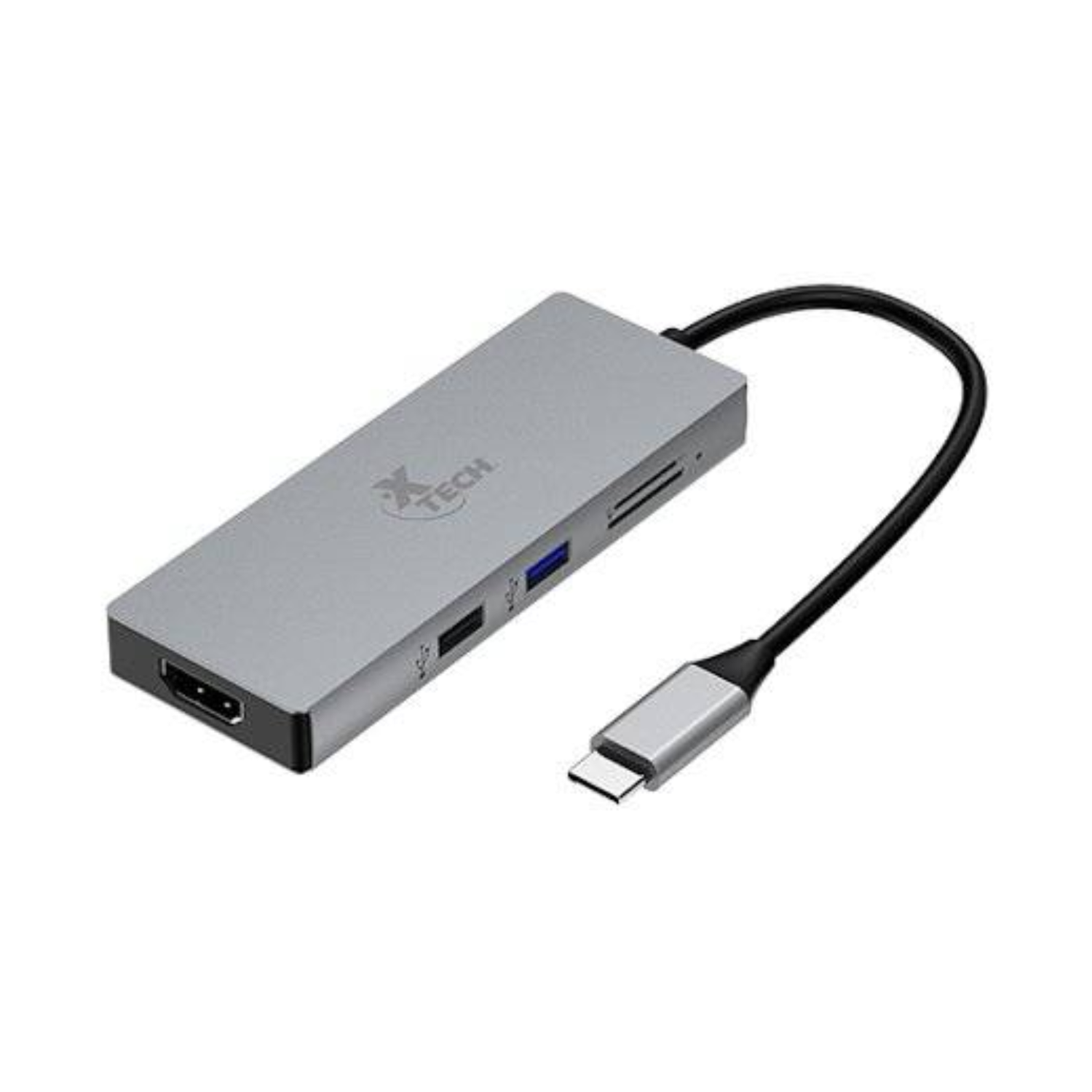 Adaptador Multipuerto 5 en 1 USB-C XTC-564 Gris-0