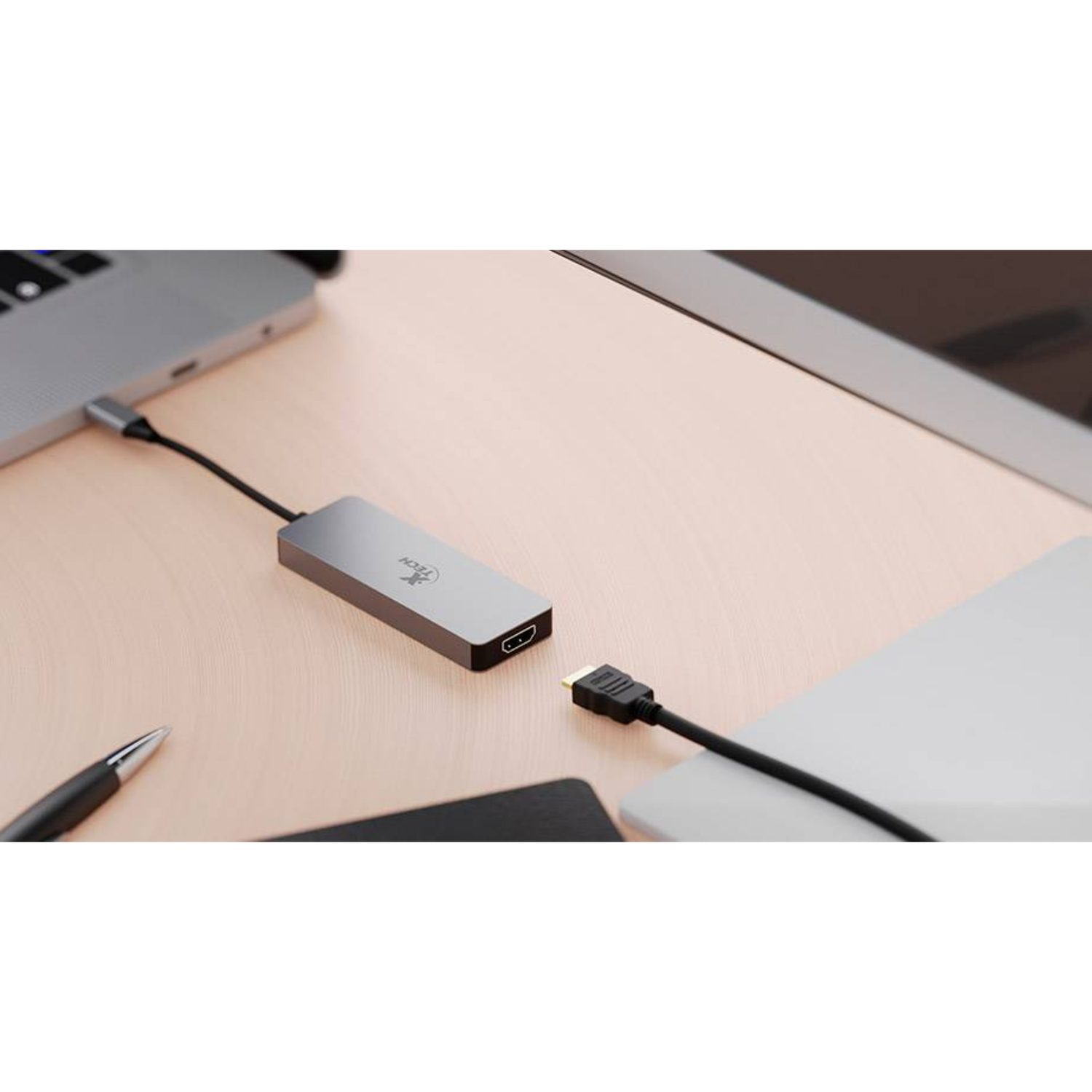 Adaptador Multipuerto 5 en 1 USB-C XTC-564 Gris-1