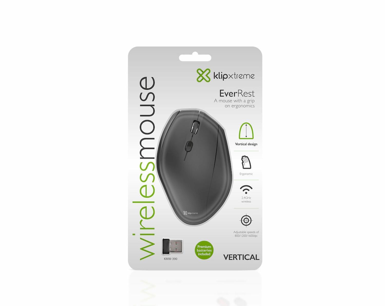 Mouse EverRest Diestro RF inalámbrico Óptico-9