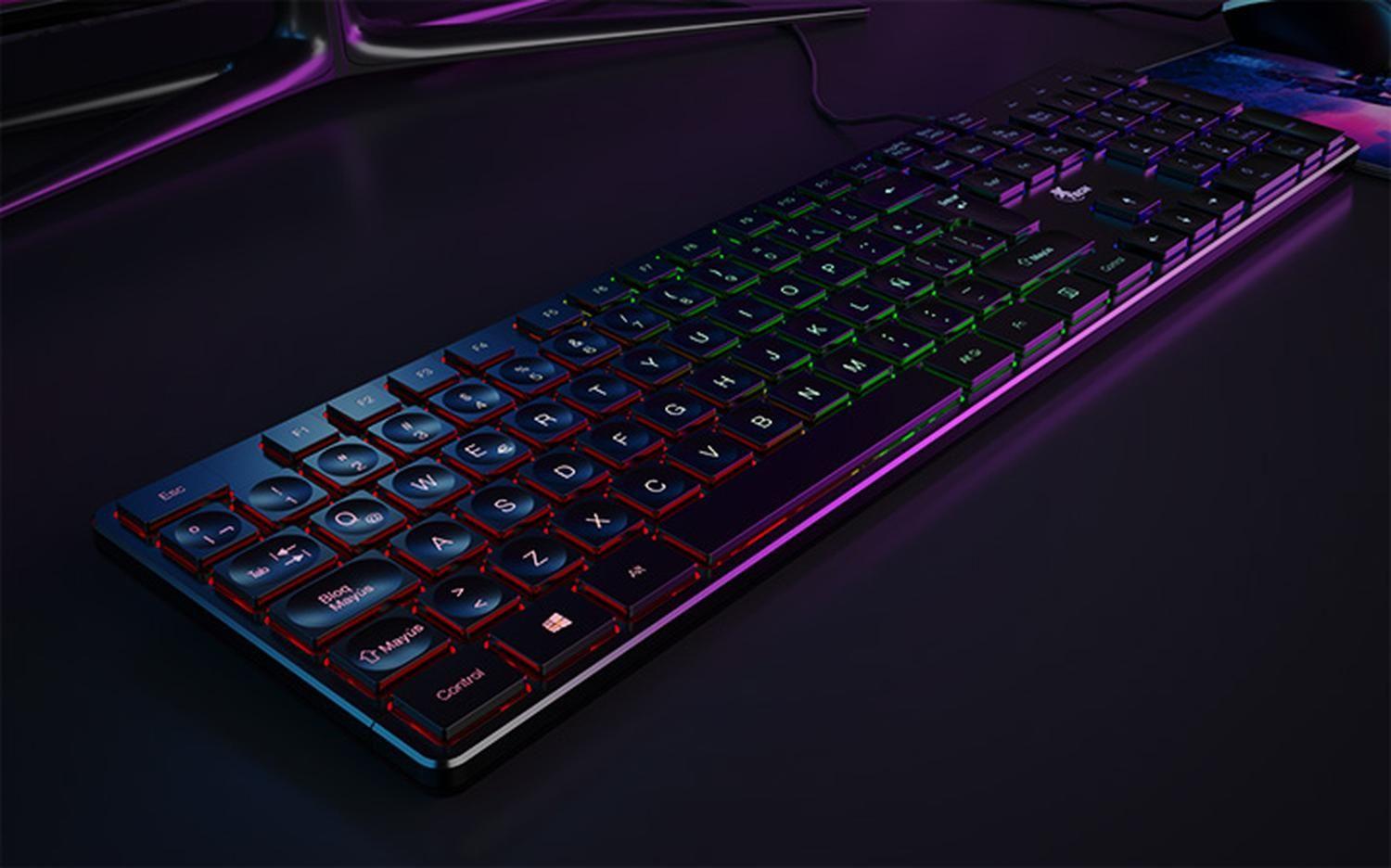 Kit Teclado y Mouse Xtech USB QWERTY Español Negro-3
