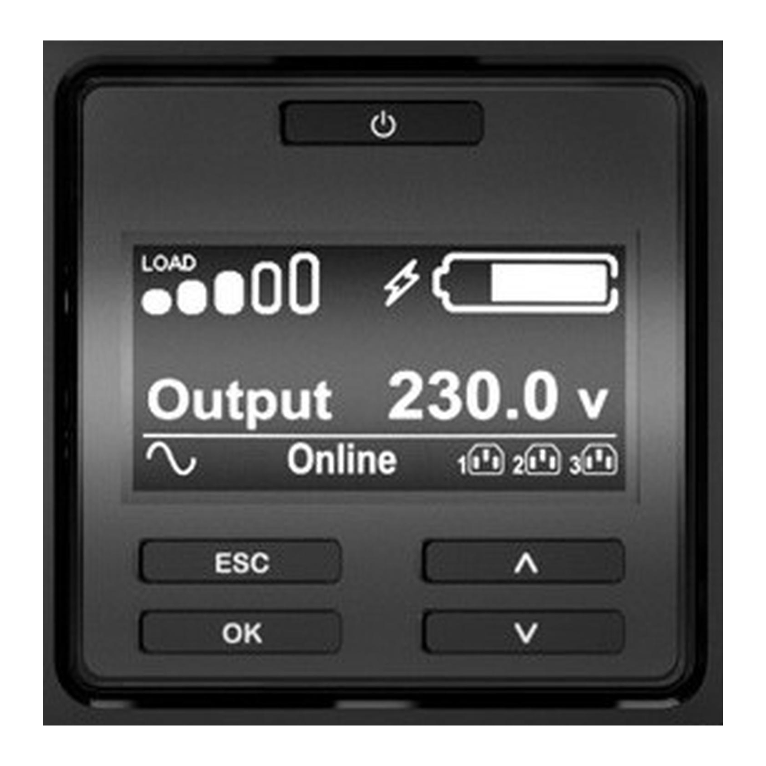 UPS Doble conversión en línea 3 kVA 2700 W 10 salidas AC-9