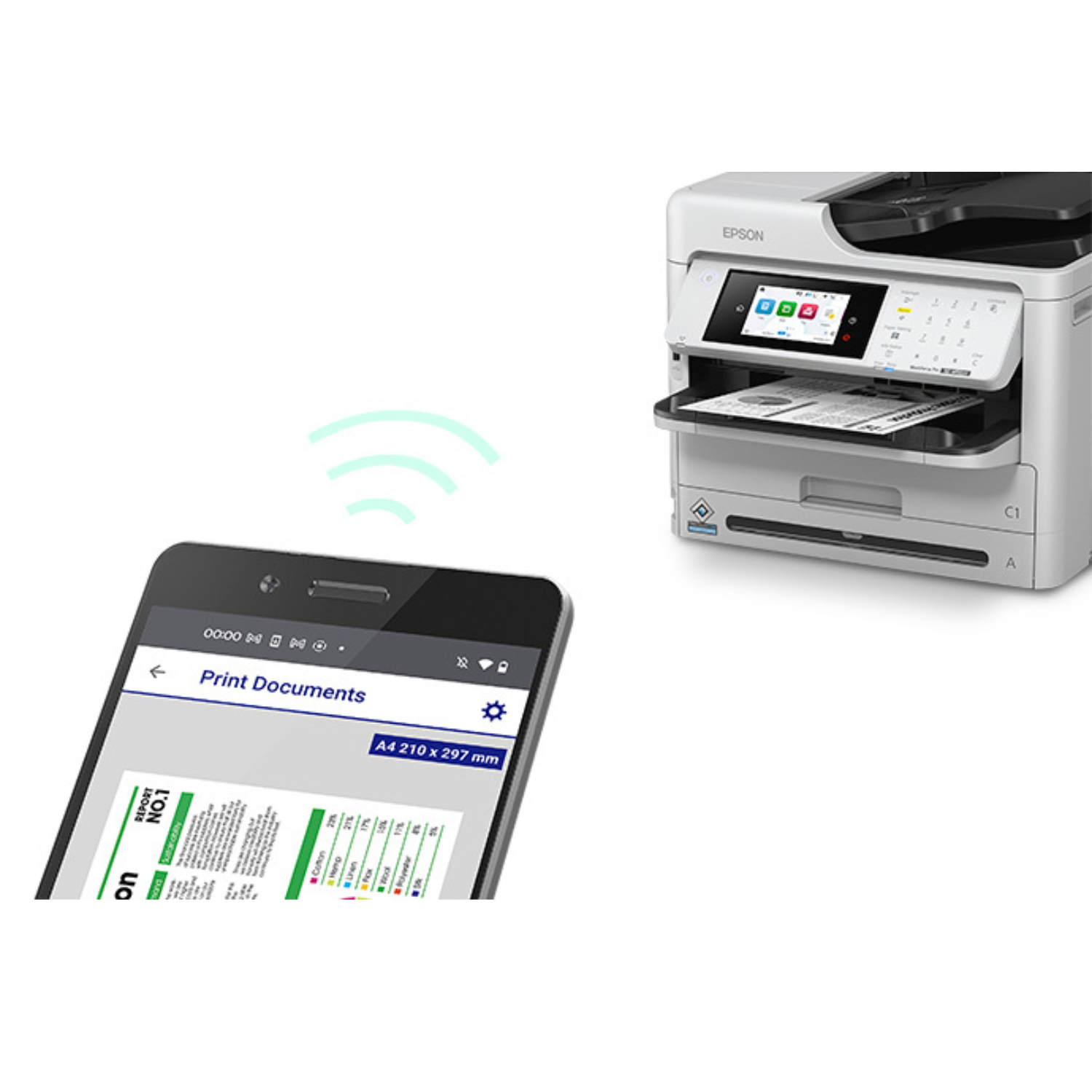 Impresora Multifuncional Epson WF-M5899 Monocromática WiFi-5