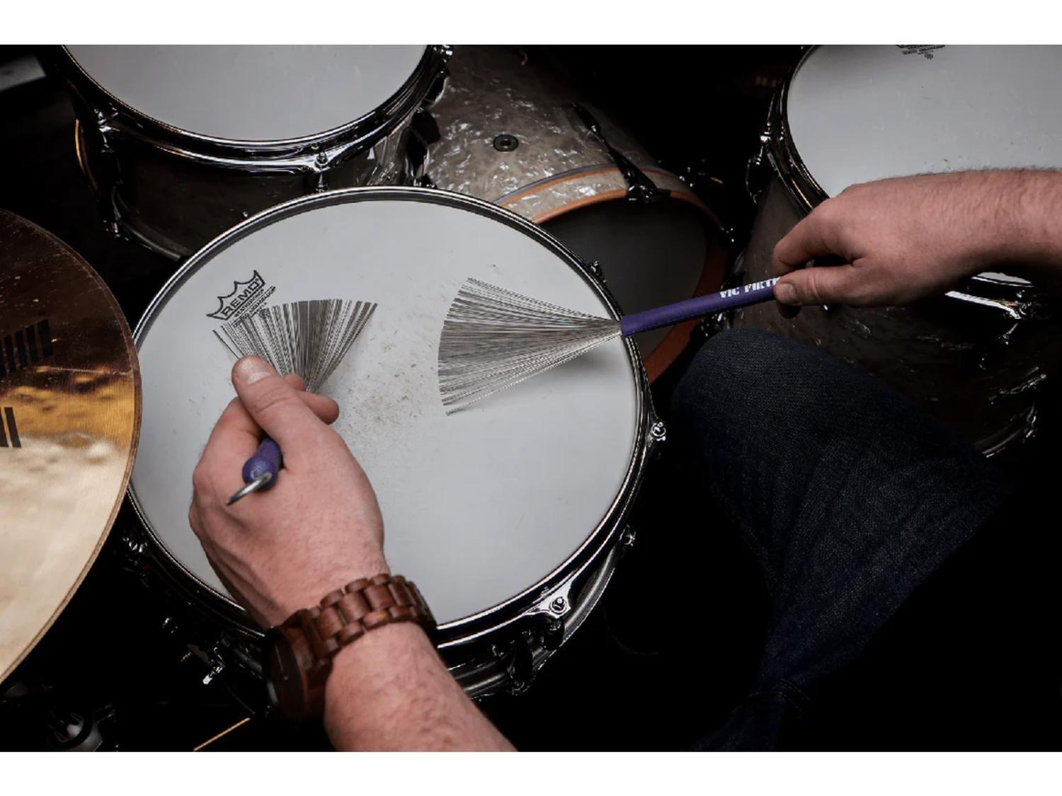 Escobillas para percusión Heritage/Mango de goma-2