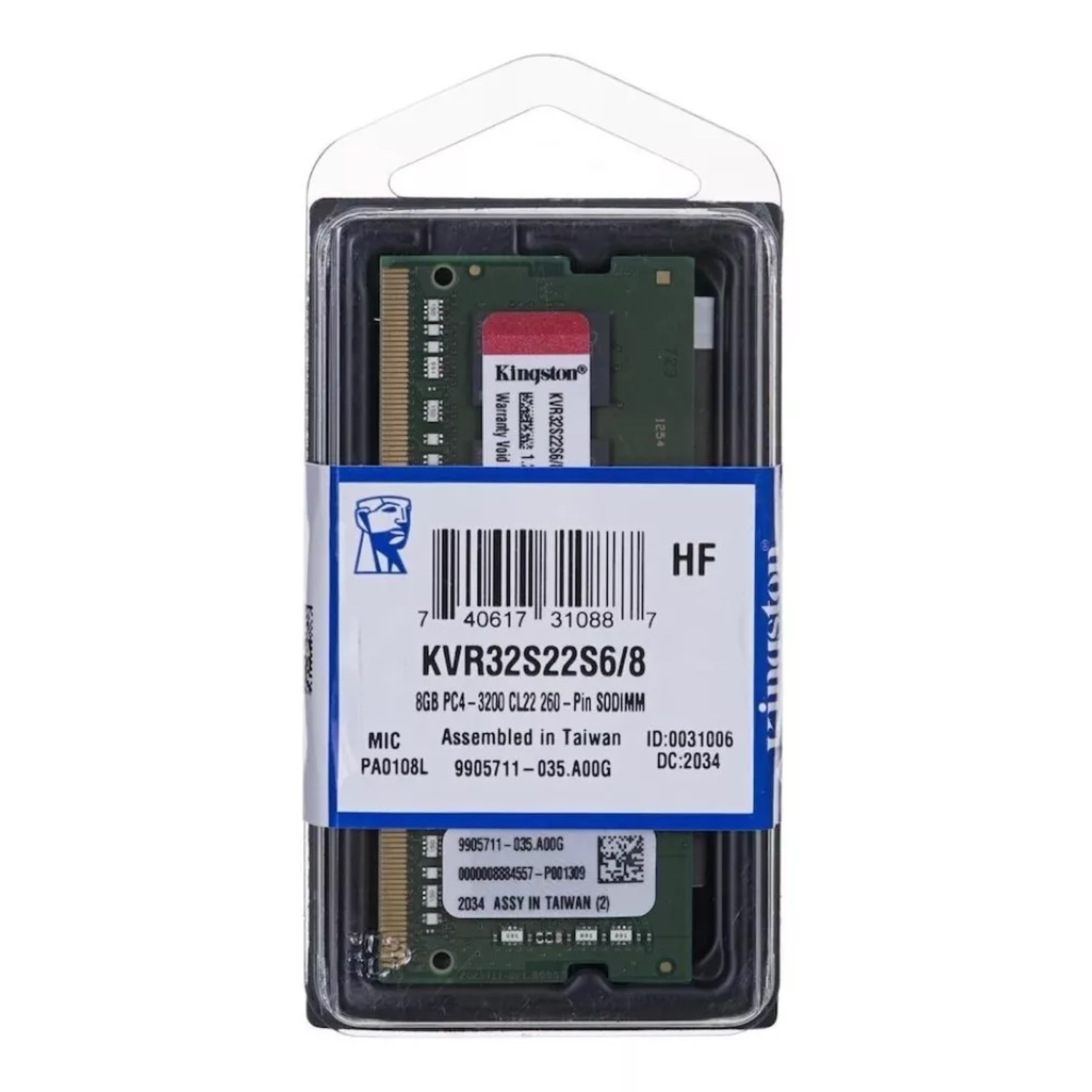 Memoria RAM ValueRam KVR32S22S6/8 8 GB DDR4 3200 MHz-1