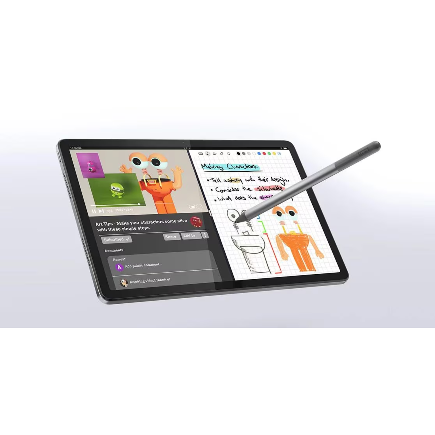 Tablet Lenovo Tab K11 11" con Teclado y Lápiz 8GB 128GB Gris-8