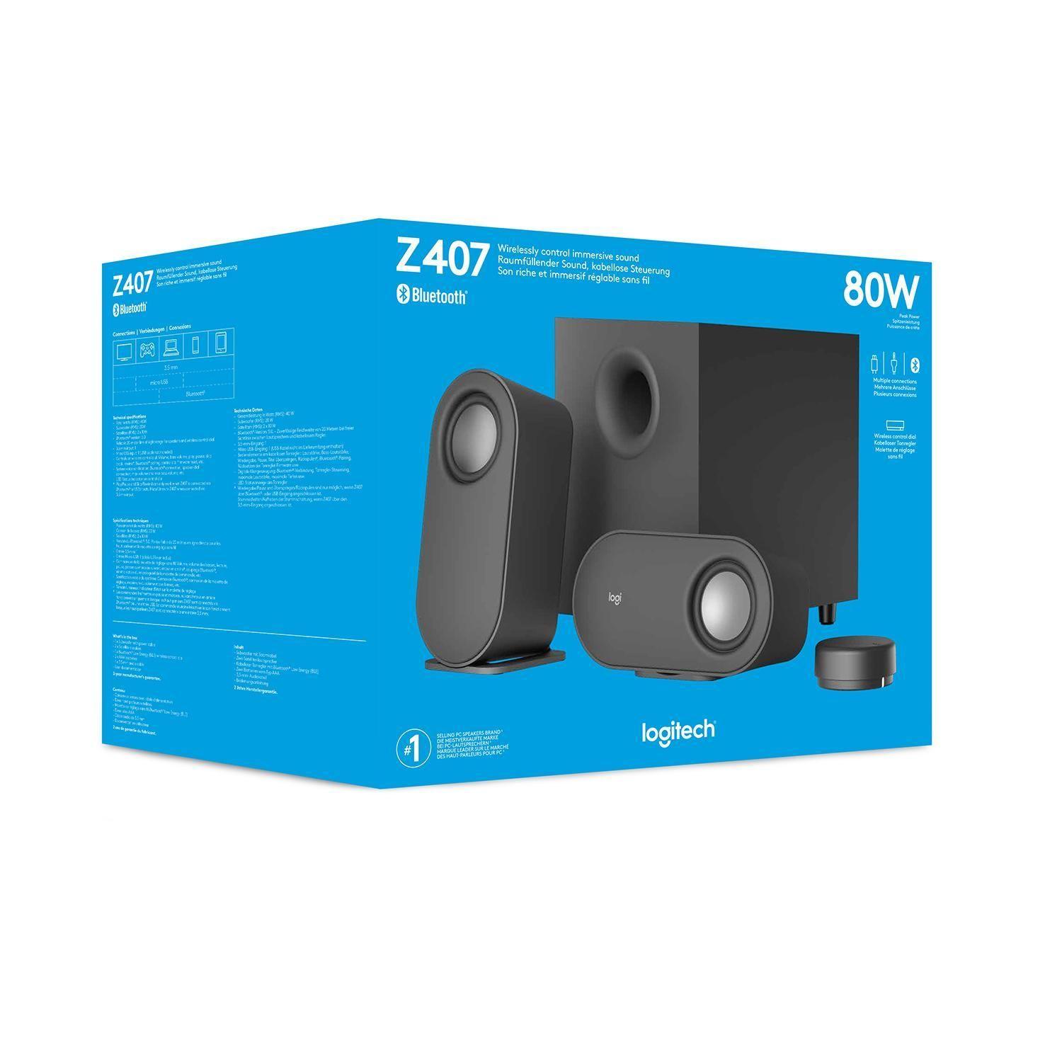 Juegos de altavoces Inalámbricos Z407 Grafito-8