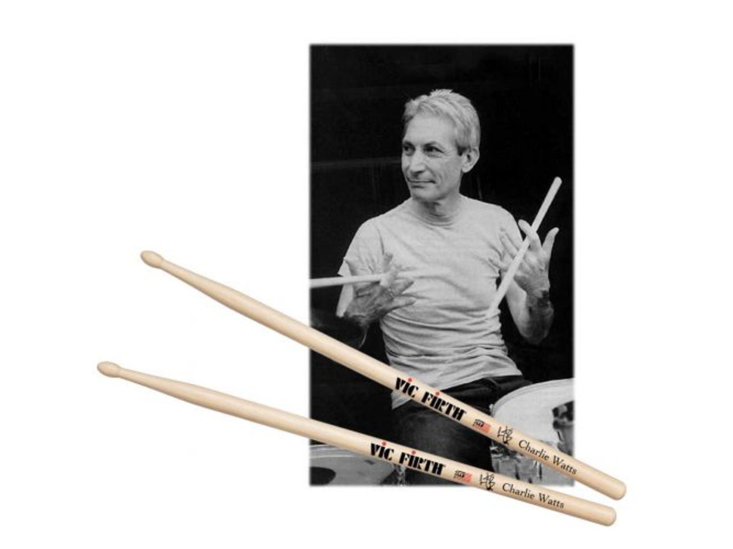 Baquetas Batería Serie Autografiados/Charlie Watts Vic Firth-4