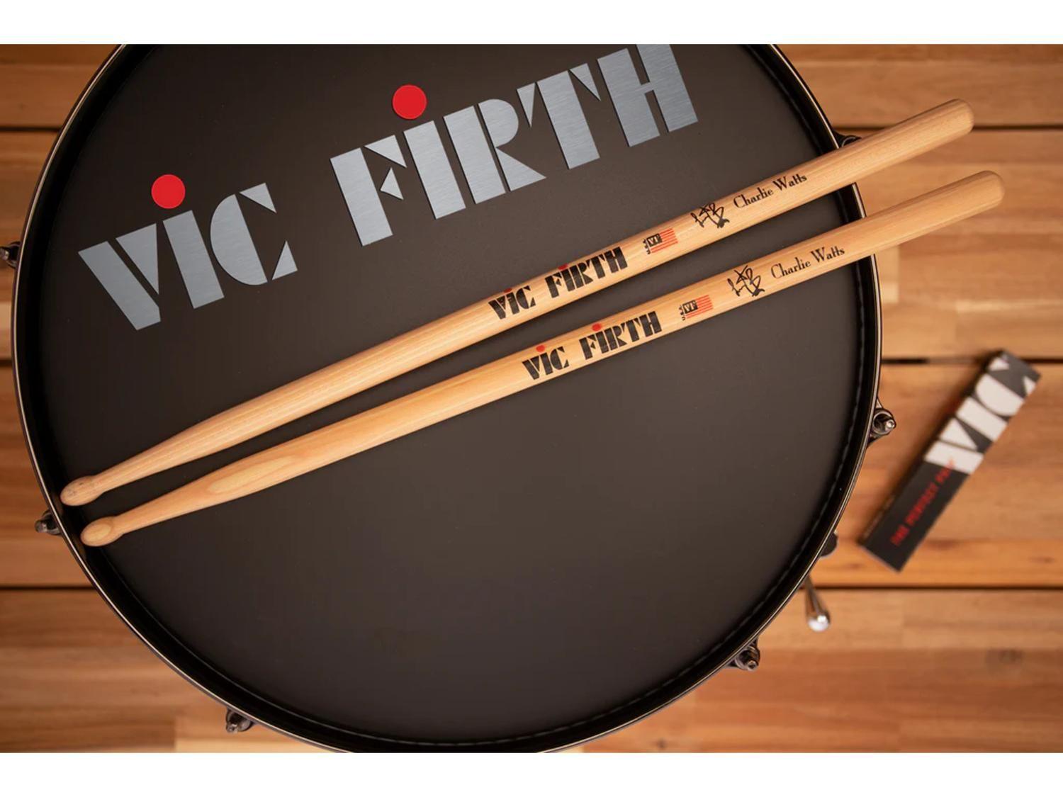 Baquetas Batería Serie Autografiados/Charlie Watts Vic Firth-5