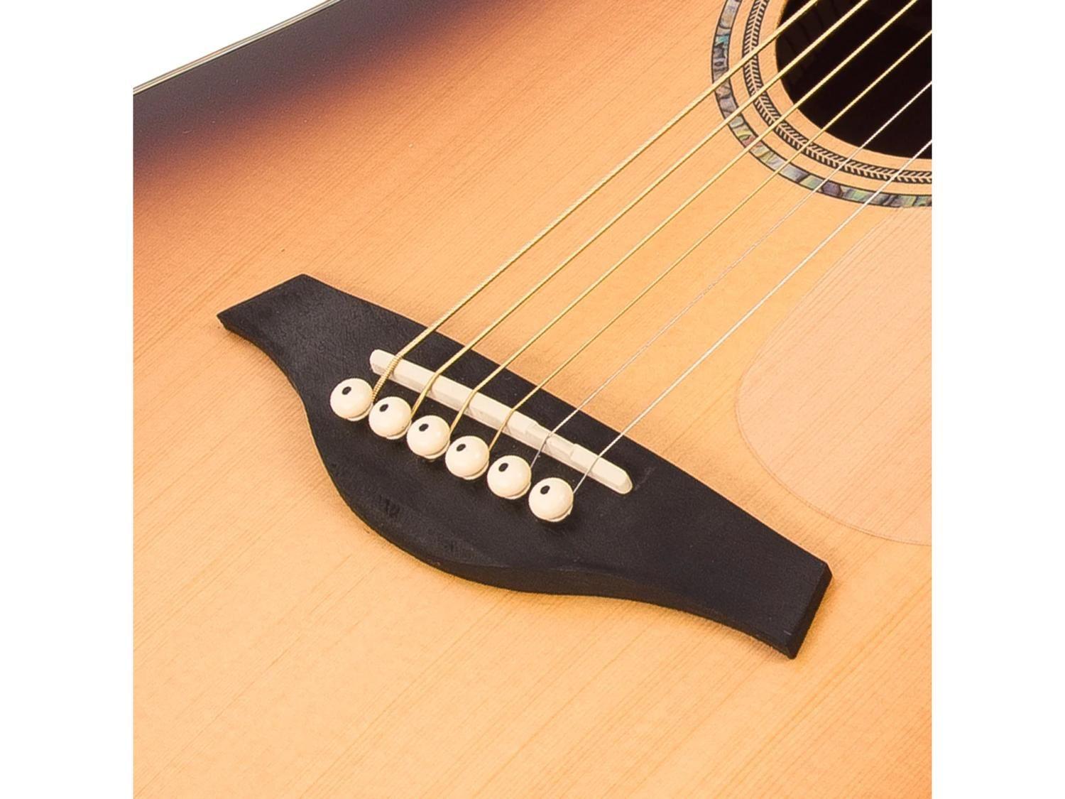 Guitarra Acústica Dreadnought Tapa SOLIDA Sitka Spruce-9