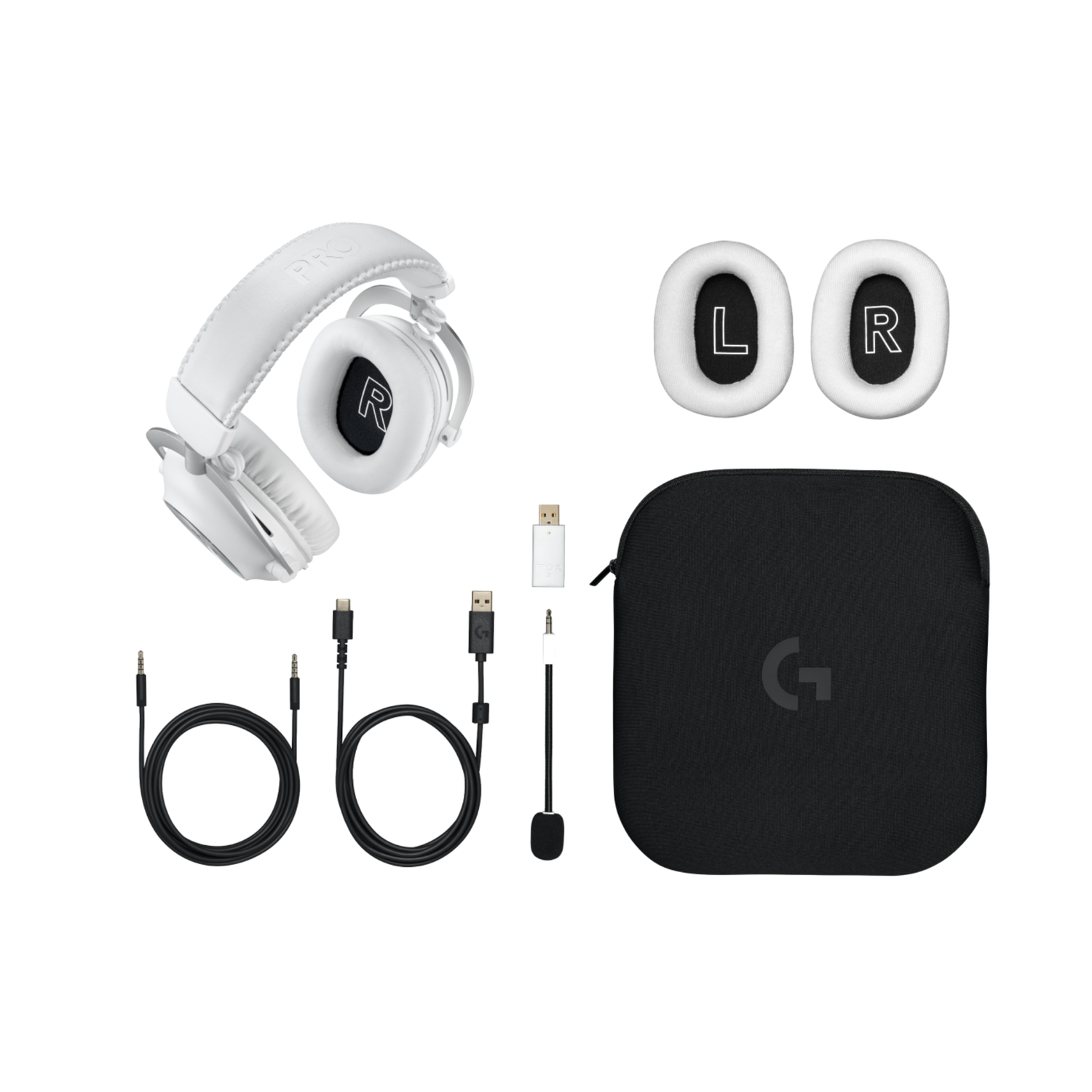 Auriculares Over-Ear Inalámbrico Logitech Pro x 2 Lightspeed Blanco-5