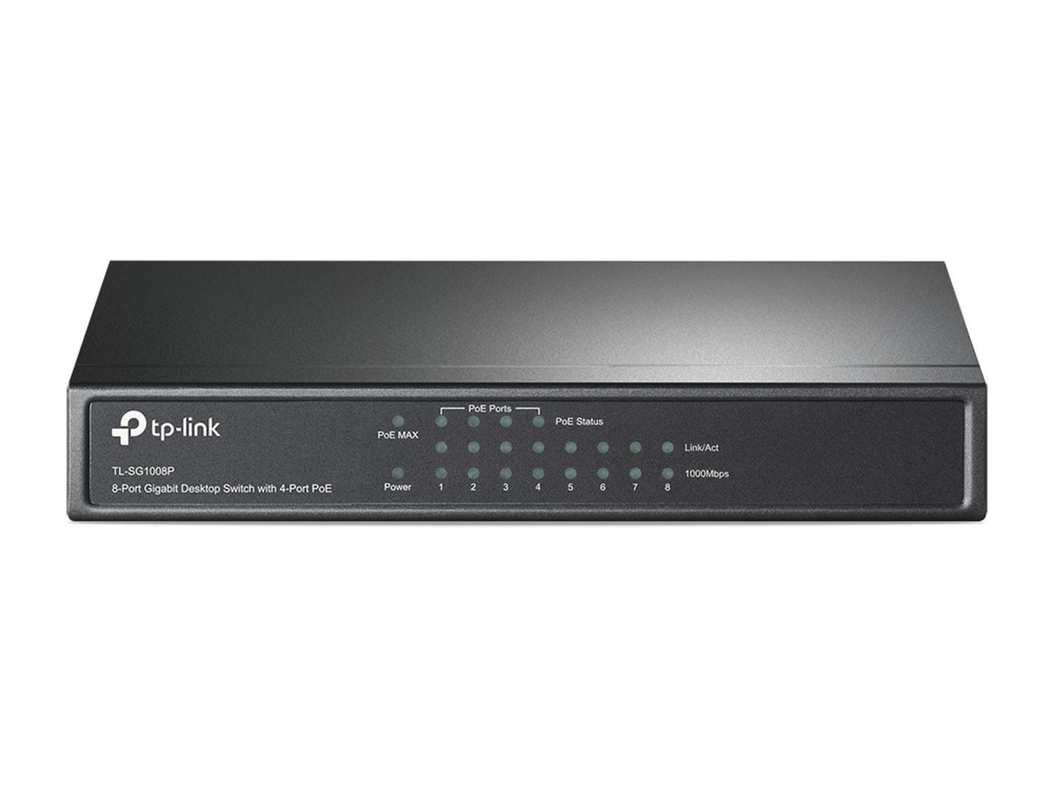 Switch de Sobremesa TL-SG1008P 8 puertos Gigabit 4 puertos PoE-0