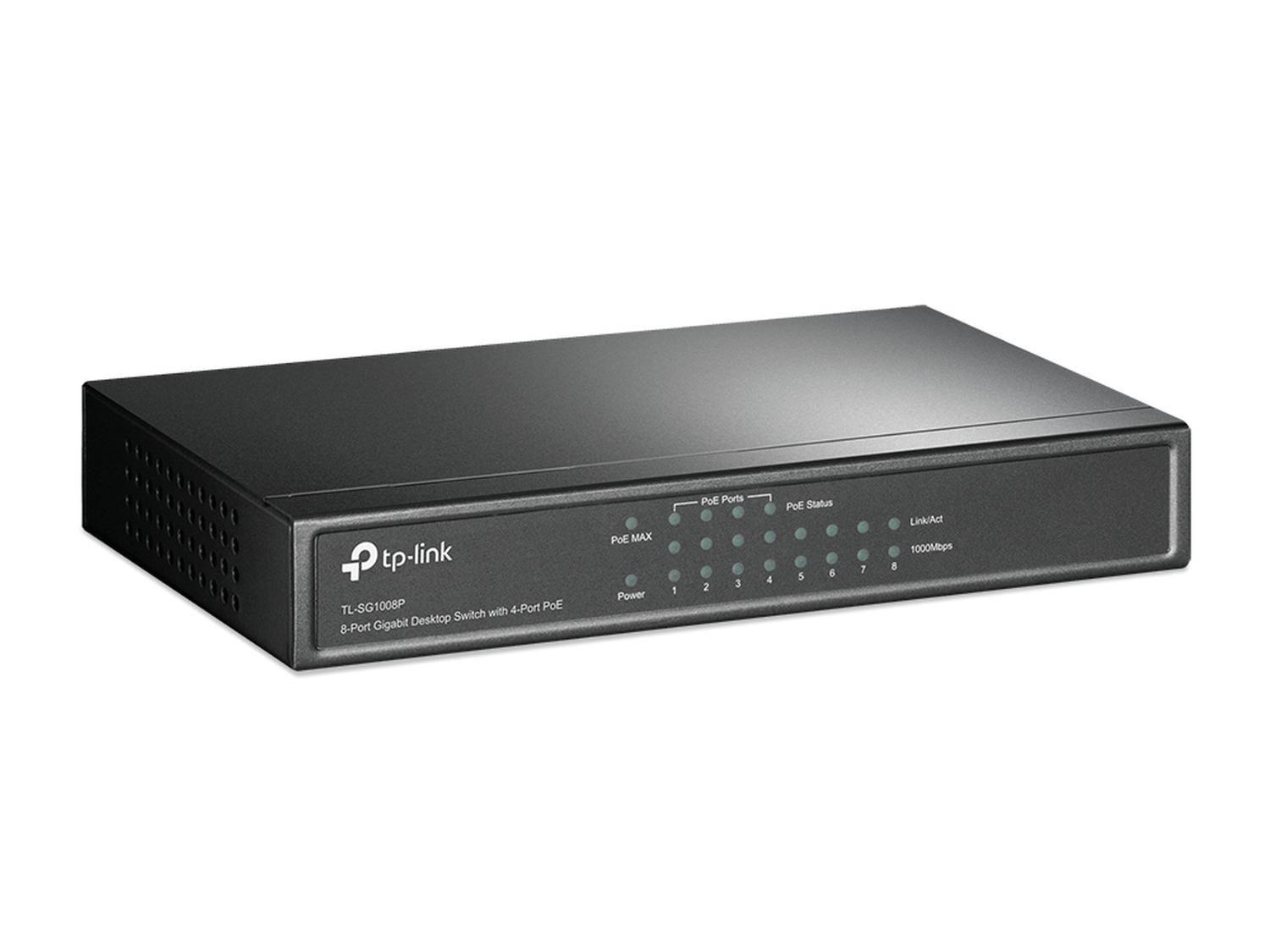 Switch de Sobremesa TL-SG1008P 8 puertos Gigabit 4 puertos PoE-1