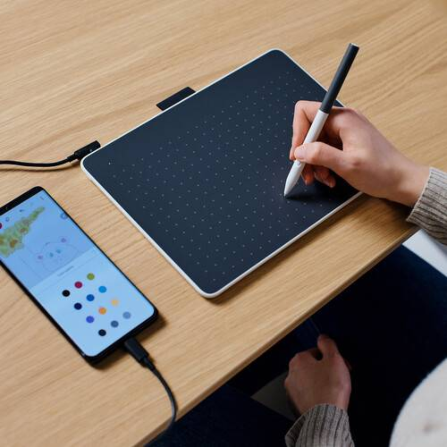 Tablet Digitalizadora Wacom One Medium USB-C y Bluetooth-5