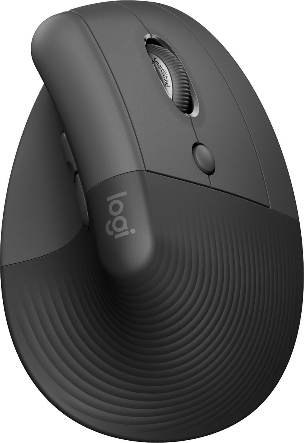 Mouse Inalámbrico Logitech Lift Diestro Vertical Grafito-0