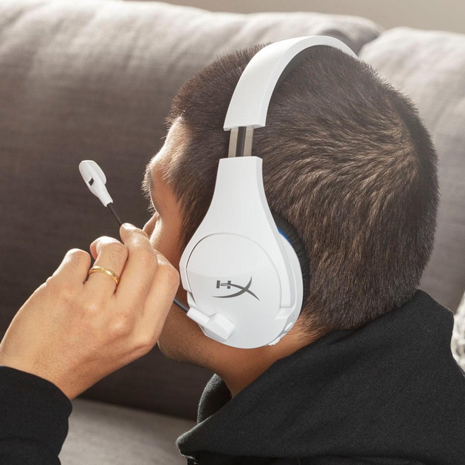 Audífonos Diadema Gamer HyperX Cloud Stinger Core PS Blanco-8