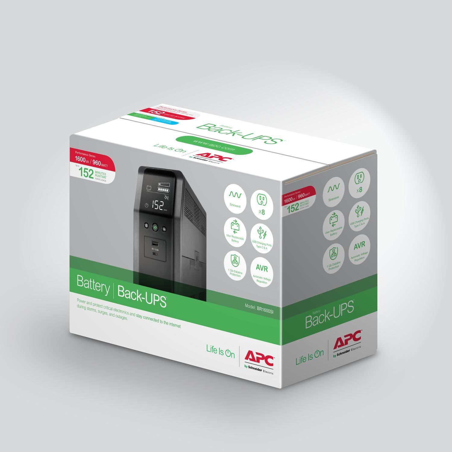 APC UPS Línea interactiva 1,6 kVA 960 W 8 AC outlet(s)-7