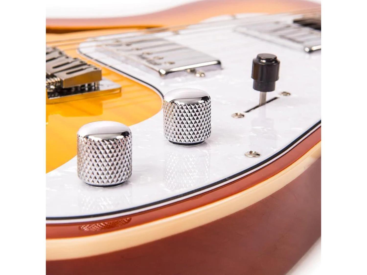 Guitarra Eléctrica Mango Atornillado F Holes THRUBODY 2xHumb-2