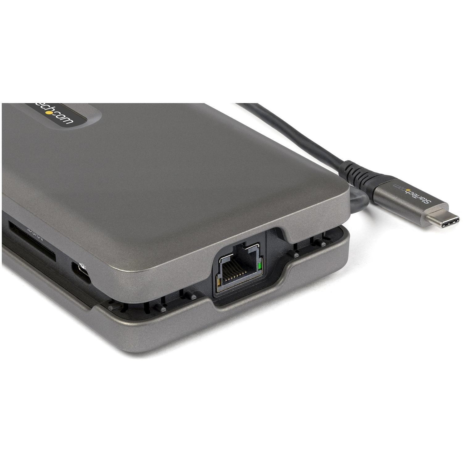 Mini Docking Station USB-C a HDMI 2.0 4K SD/MicroSD GbE 2 Puertos USB-3