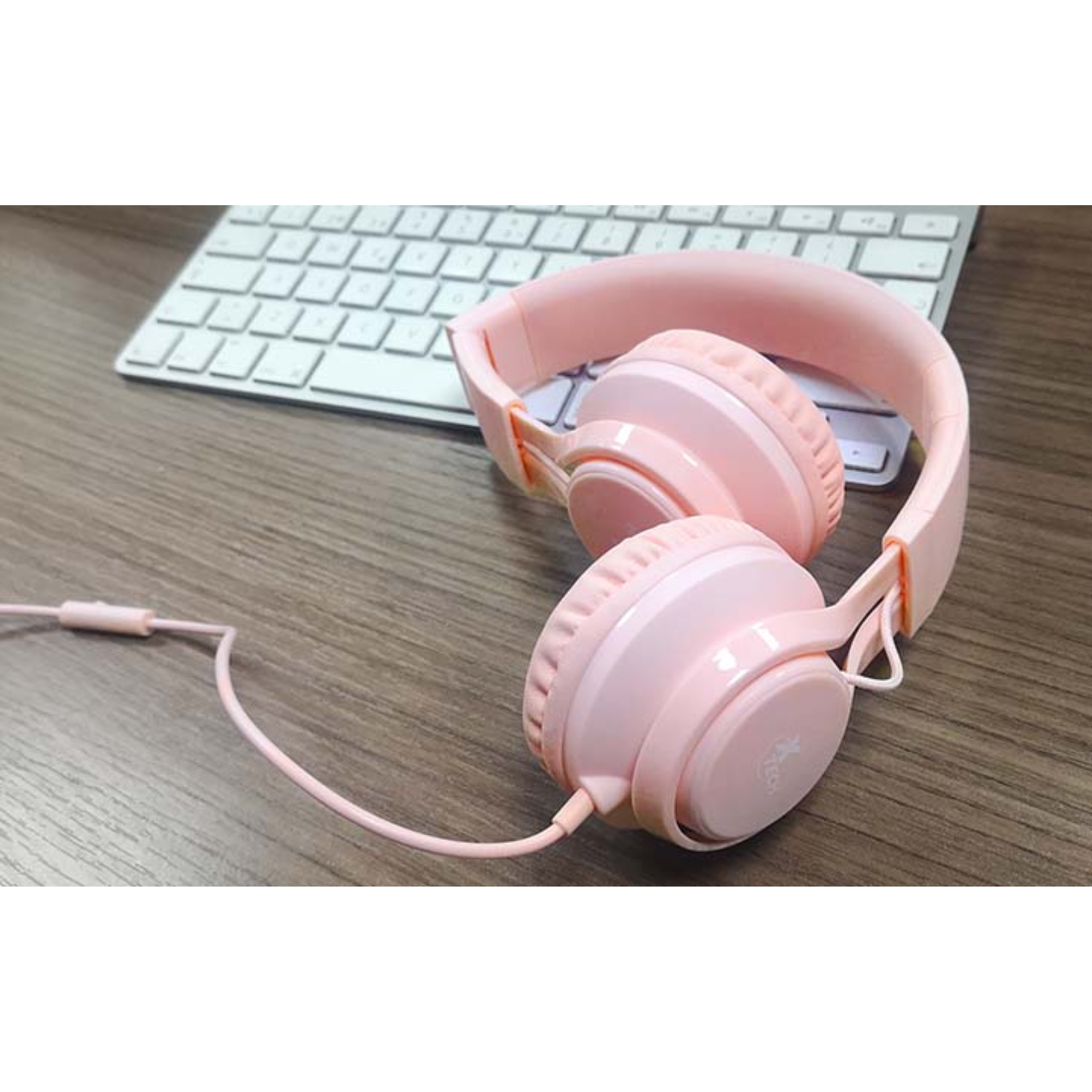 Audífonos Diadema Para Niños Xtech XTH-355 Alámbrico Rosa-7