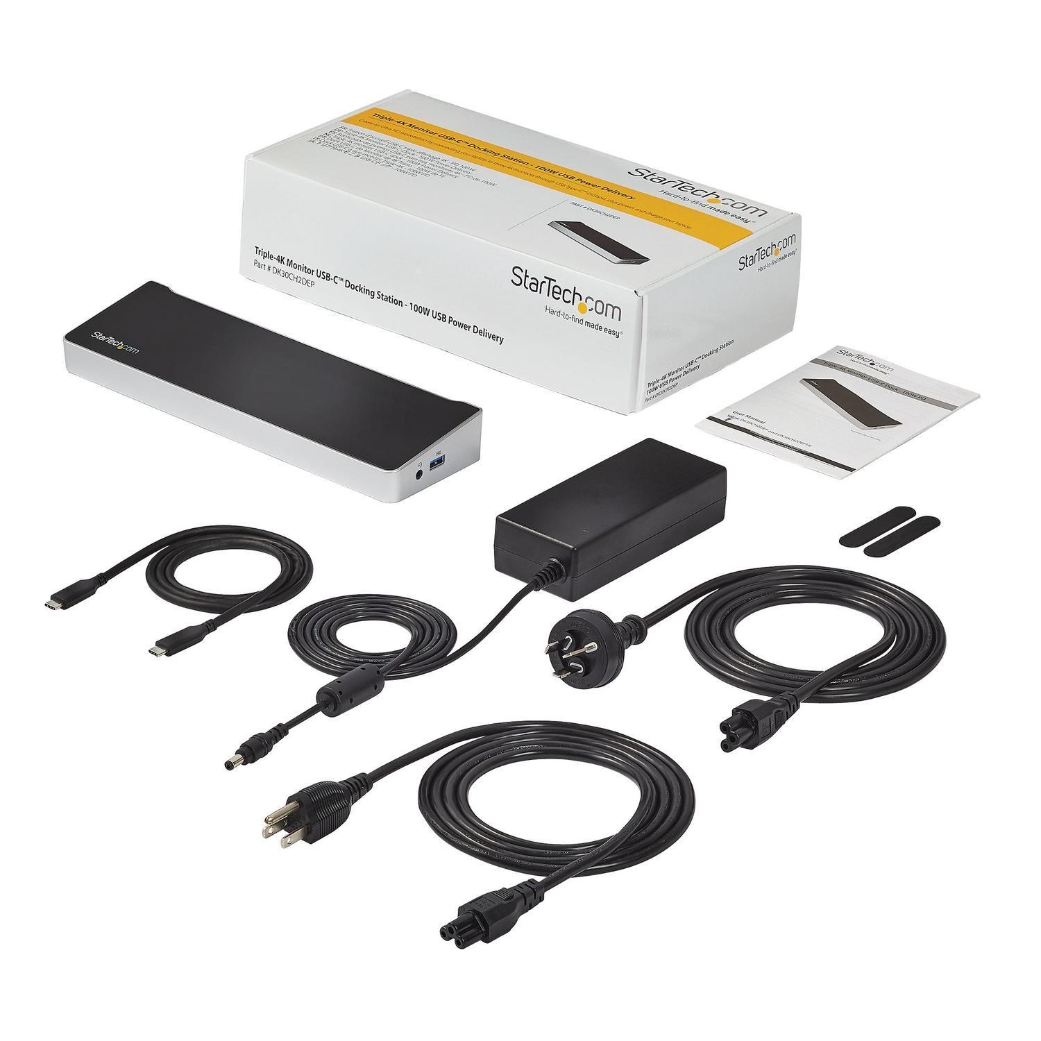 Docking Station USB-C StarTech Triple 4K PD 100W HDMI DP-6
