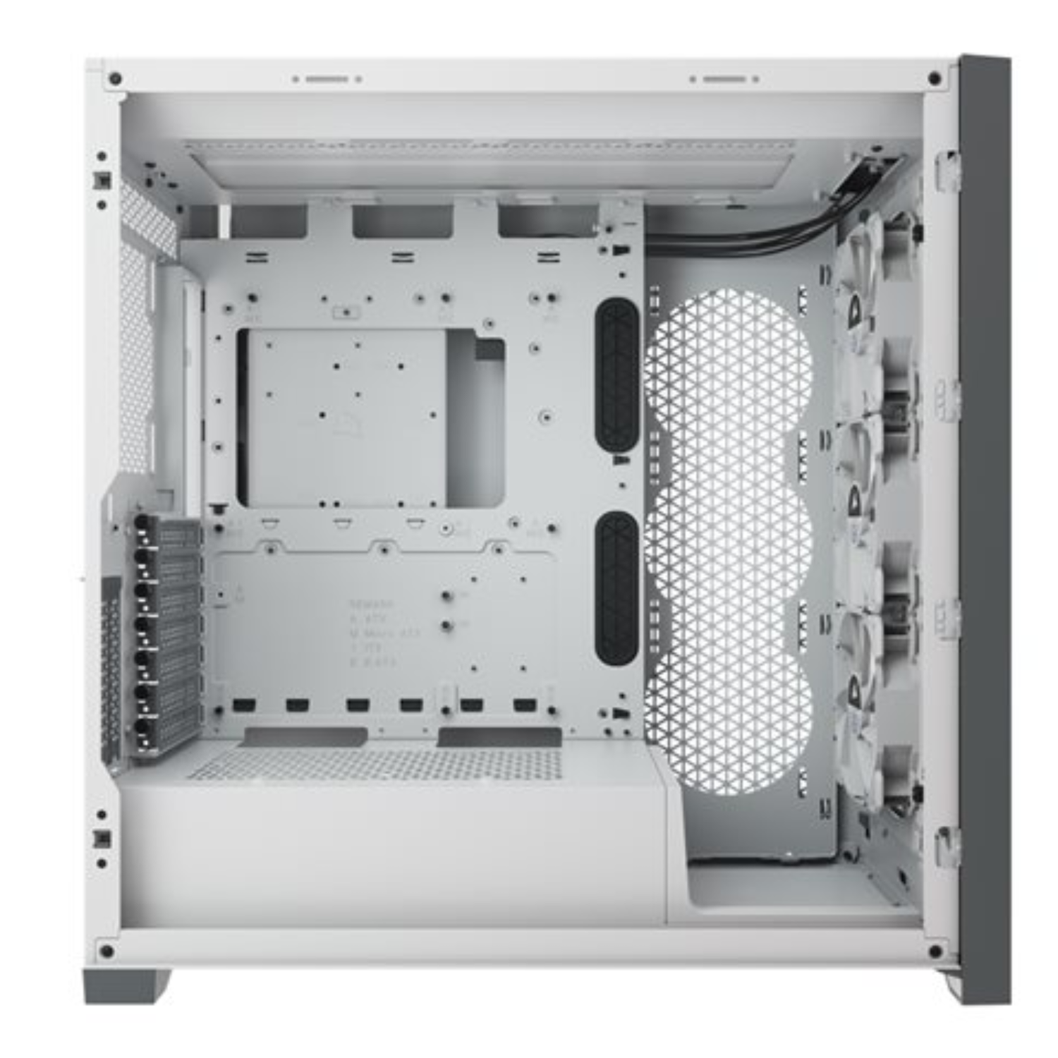 Gabinete Corsair iCUE 5000X RGB Midi Tower Blanco-5