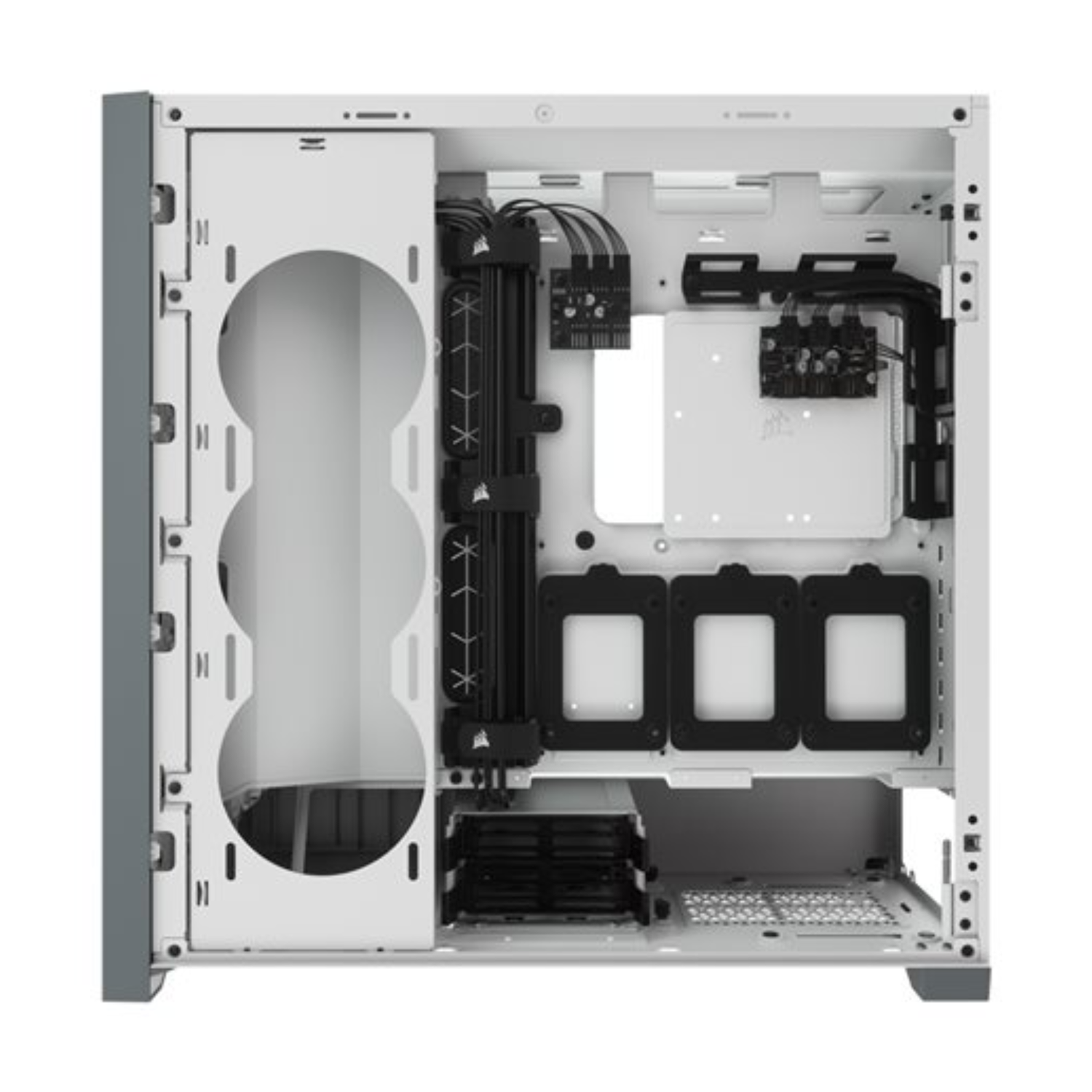 Gabinete Corsair iCUE 5000X RGB Midi Tower Blanco-8