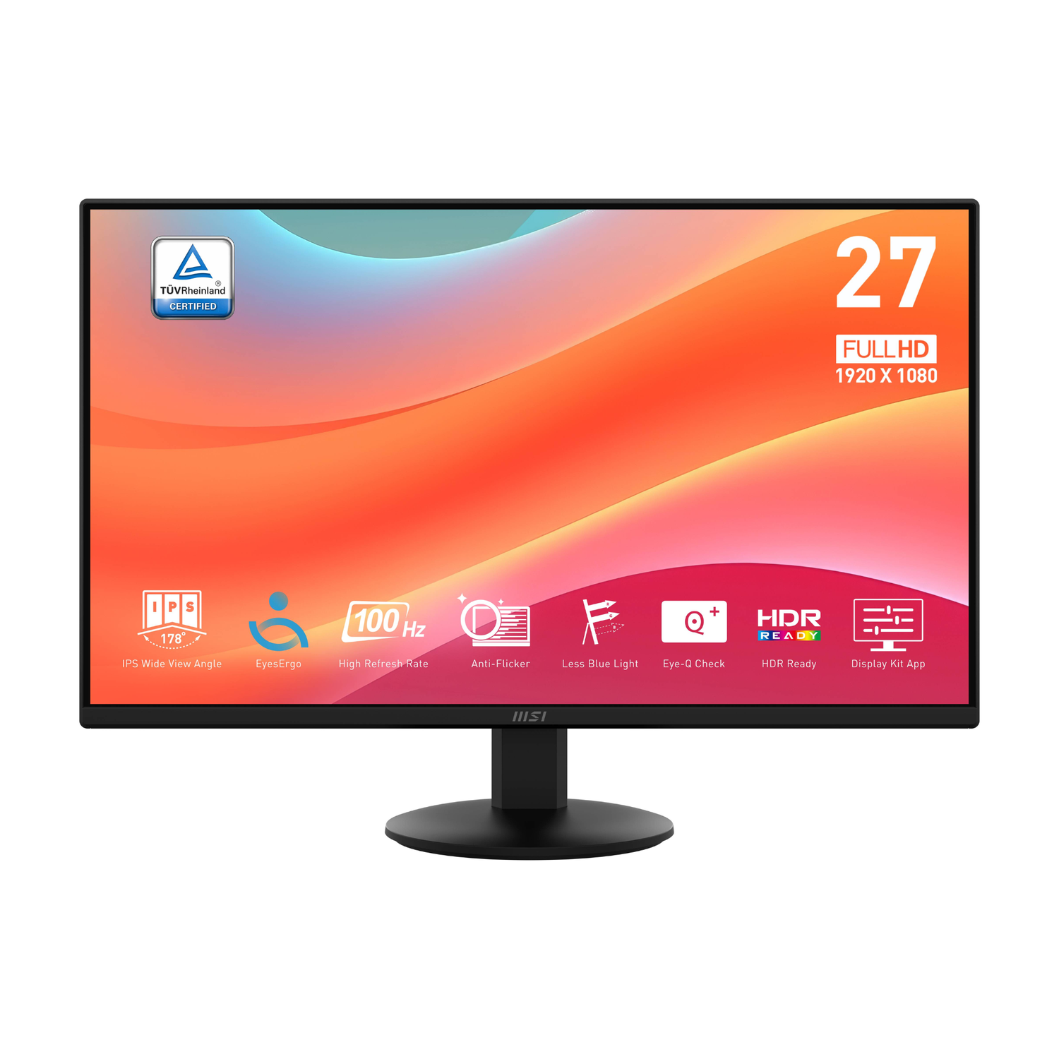 Monitor MSI PRO MP272L 27" FHD IPS 100Hz HDR Eye Care-1