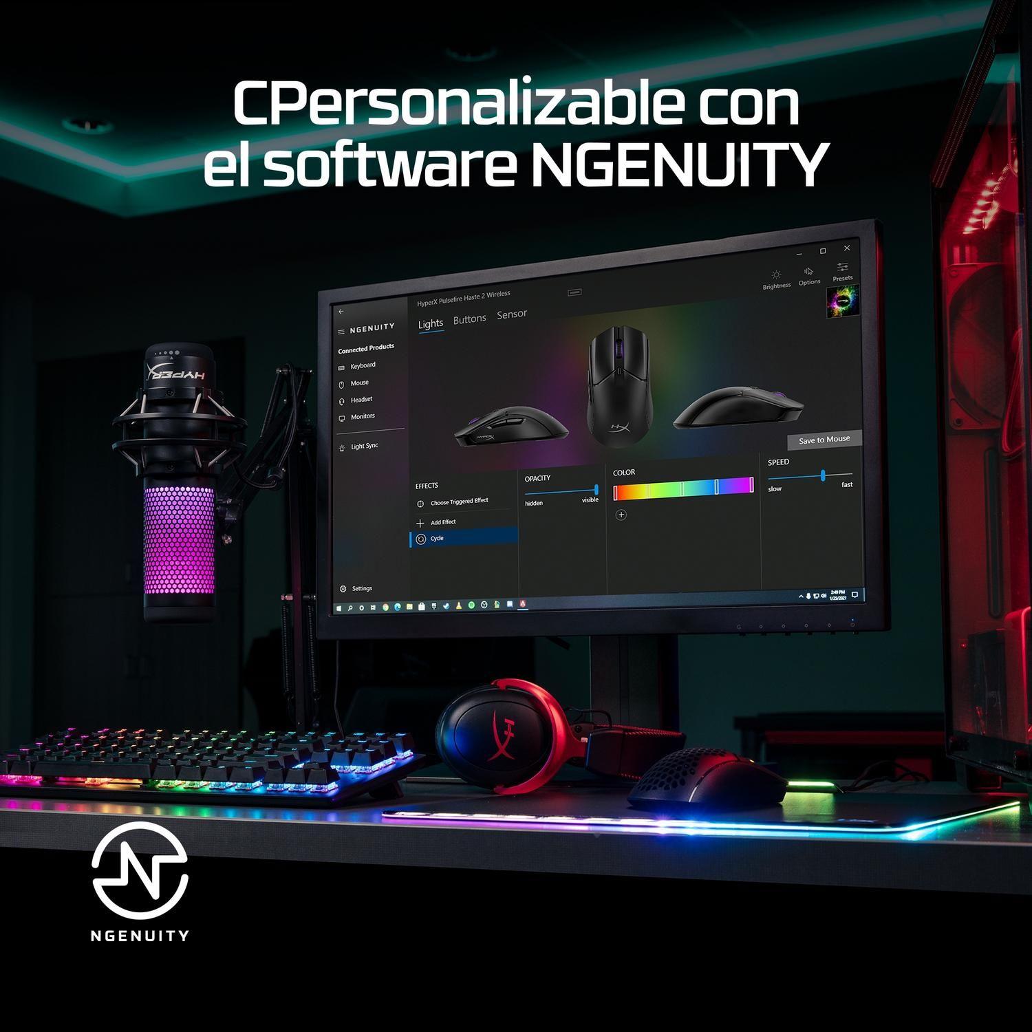 Mouse HP HyperX Pulsefire Haste 2 Inalámbrico Negro-7